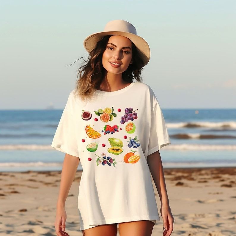 Designer Cute Fruit Shirt Size M / US 6-8 / IT 42-44 - 1 Thumbnail