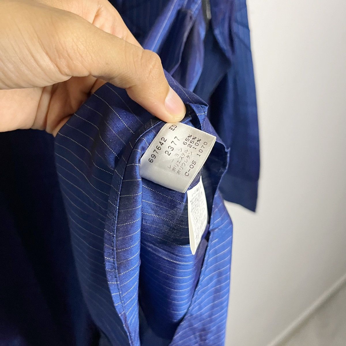 Paul Smith Paul Smith Blue Pinstripe Long Sleeve Dress Shirt Size US M / EU 48-50 / 2 - 8 Thumbnail