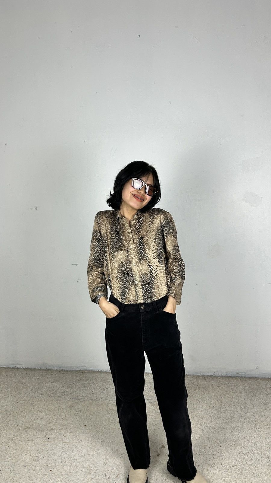 Lauren Ralph Lauren × Polo Ralph Lauren × Ralph Lauren Lauren Ralph Lauren Petite - Snake Shirt Size M / US 6-8 / IT 42-44 - 5 Thumbnail