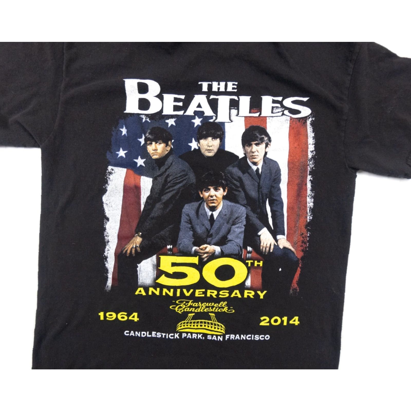 Vintage The Beatles Paul McCartney 2014 Concert Tour T-Shirt Adult Small Black Graphic Music Mens Size US S / EU 44-46 / 1 - 5 Thumbnail