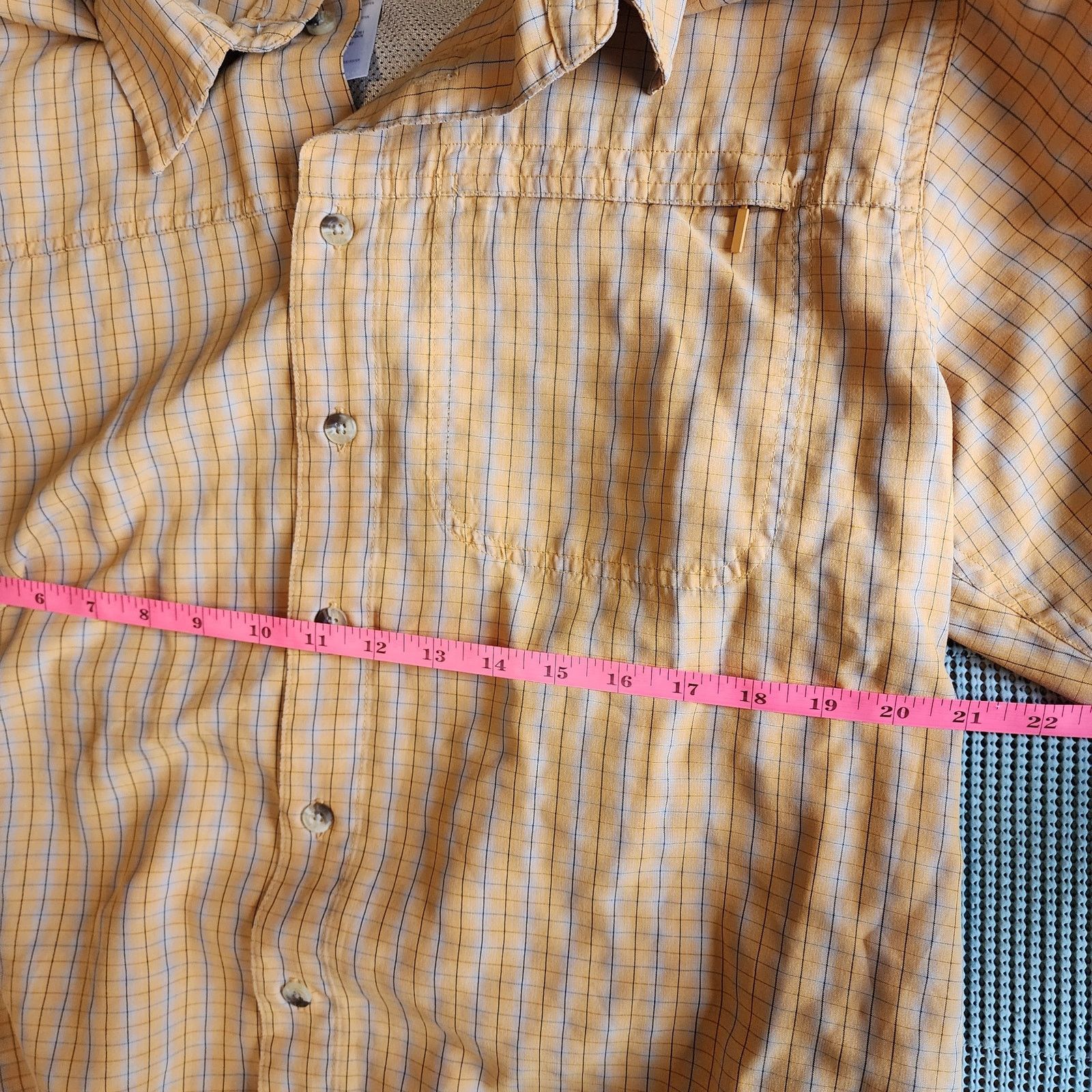The North Face The North Face Men's Medium Yellow Plaid Ventilated Shirt Size US M / EU 48-50 / 2 - 3 Thumbnail