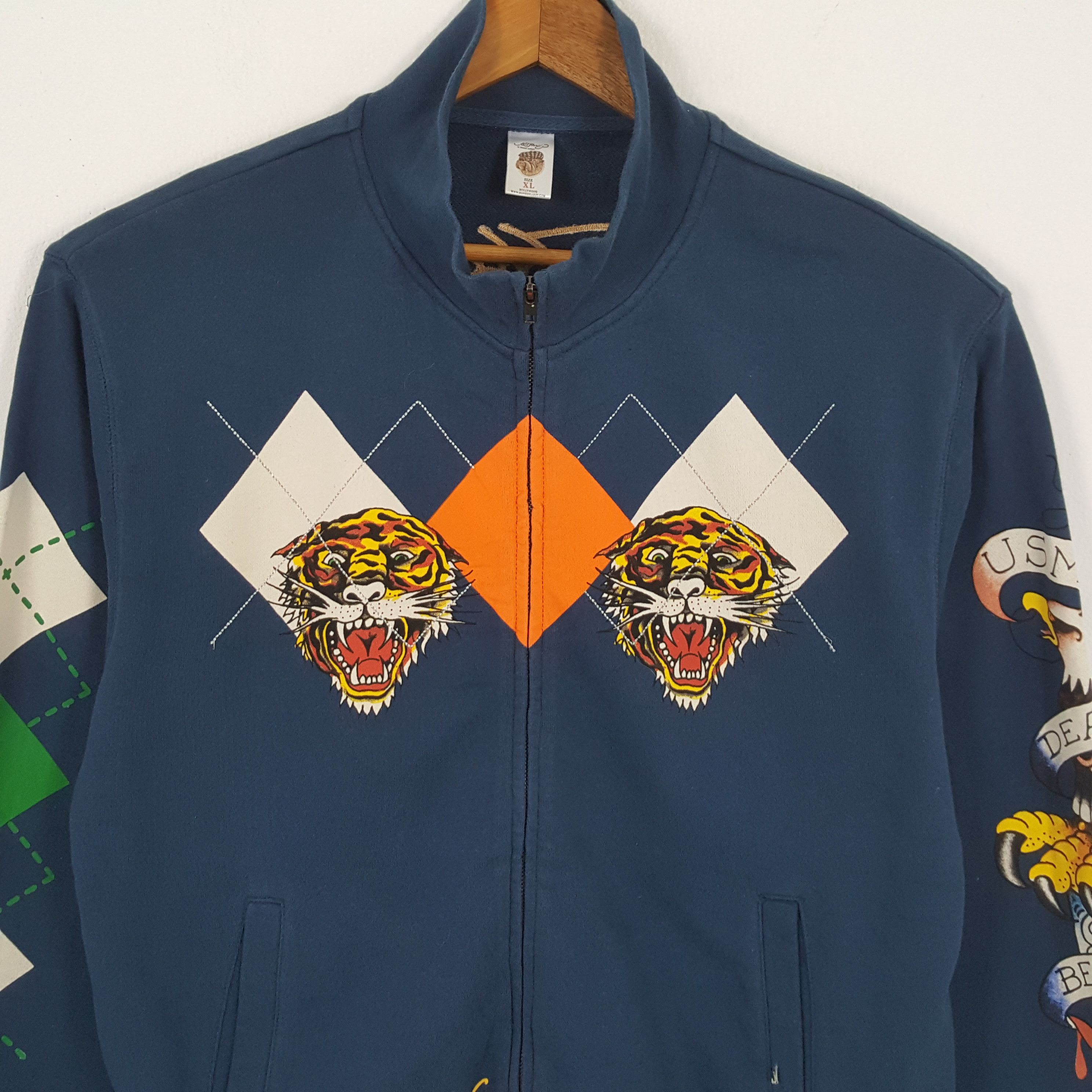 Christian Audigier × Ed Hardy × Vintage Vintage ED-HARDY by CHRISTIAN AUDIGIER Designer Sweaters Size US L / EU 52-54 / 3 - 4 Thumbnail