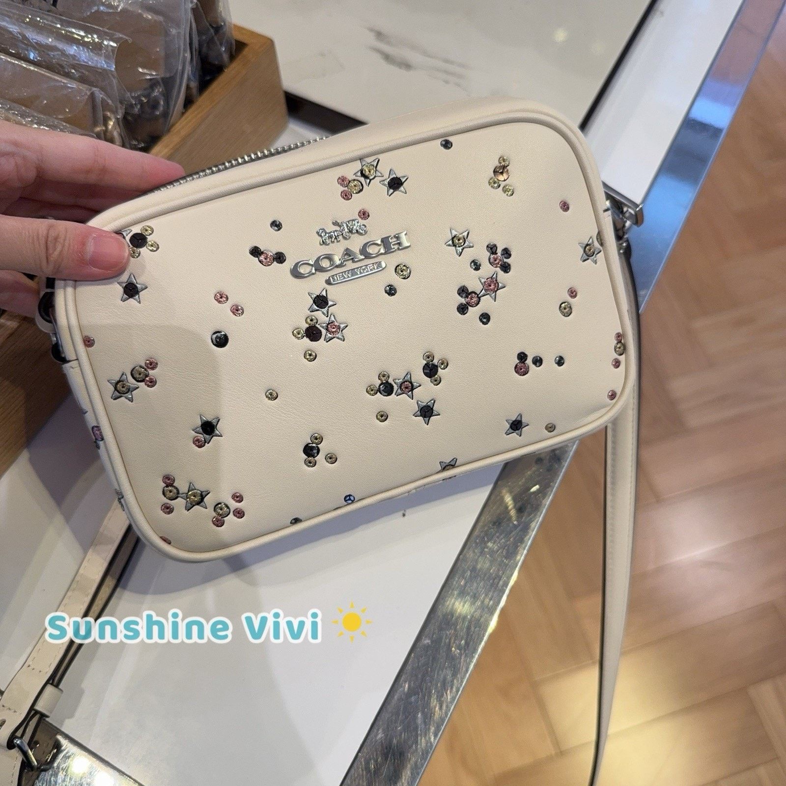 Coach NWT Coach Mini Jamie Camera Bag Star CCI73 Silver /Chalk Size ONE SIZE - 1 Thumbnail