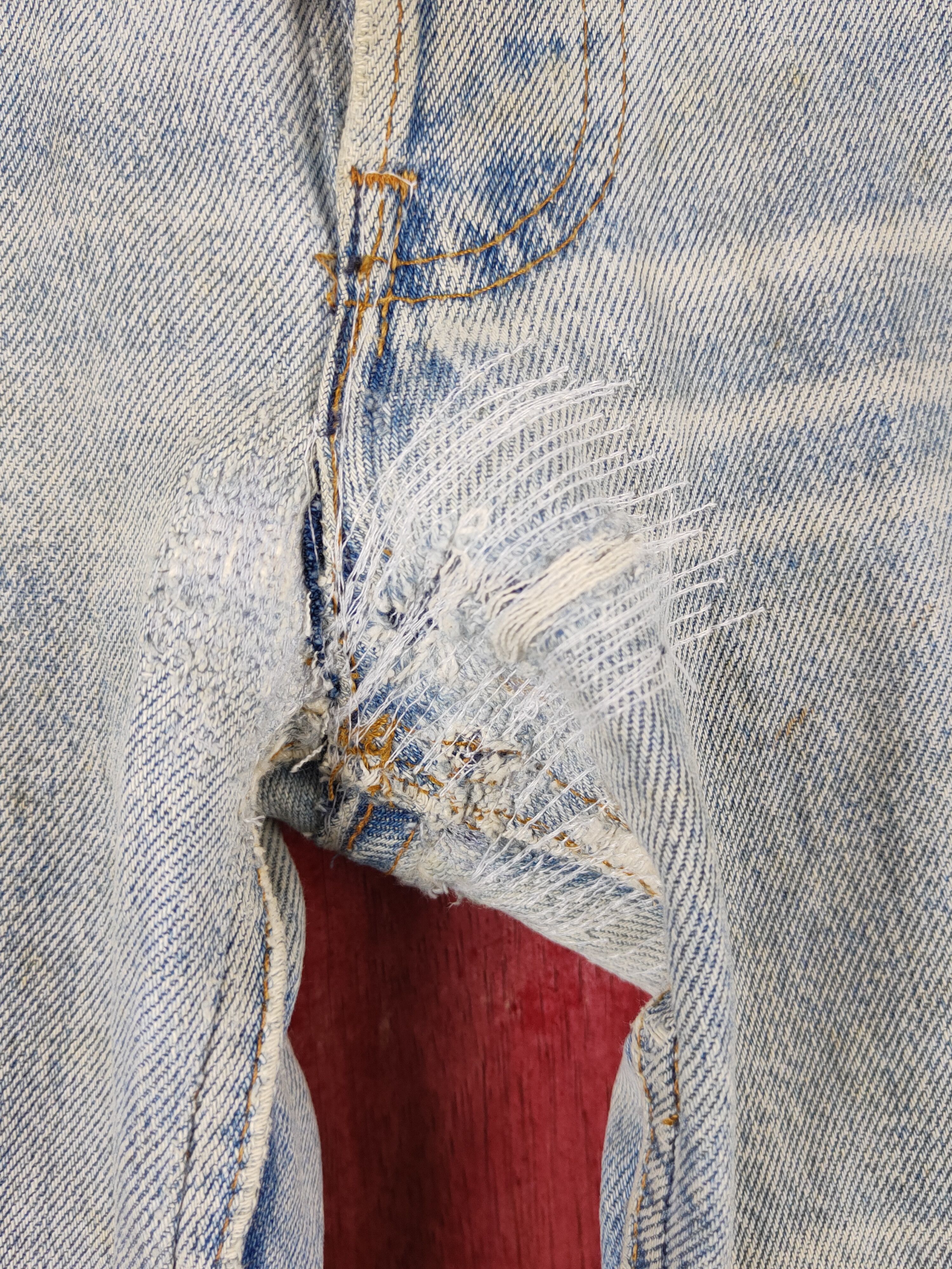 Levi's DL 501 Levi's vintage Faded ripped distressed Denim #S1510 Size US 34 / EU 50 - 3 Thumbnail
