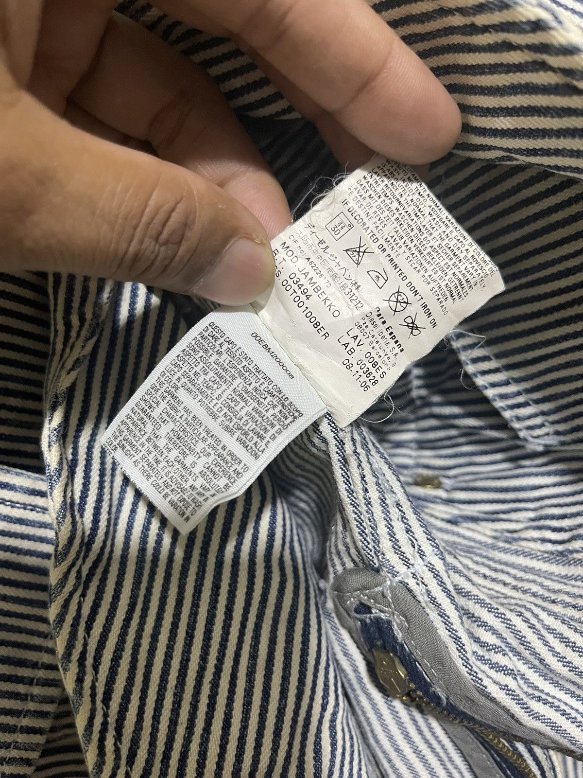 Diesel Diesel hickory stripe jacket Size US S / EU 44-46 / 1 - 9 Thumbnail