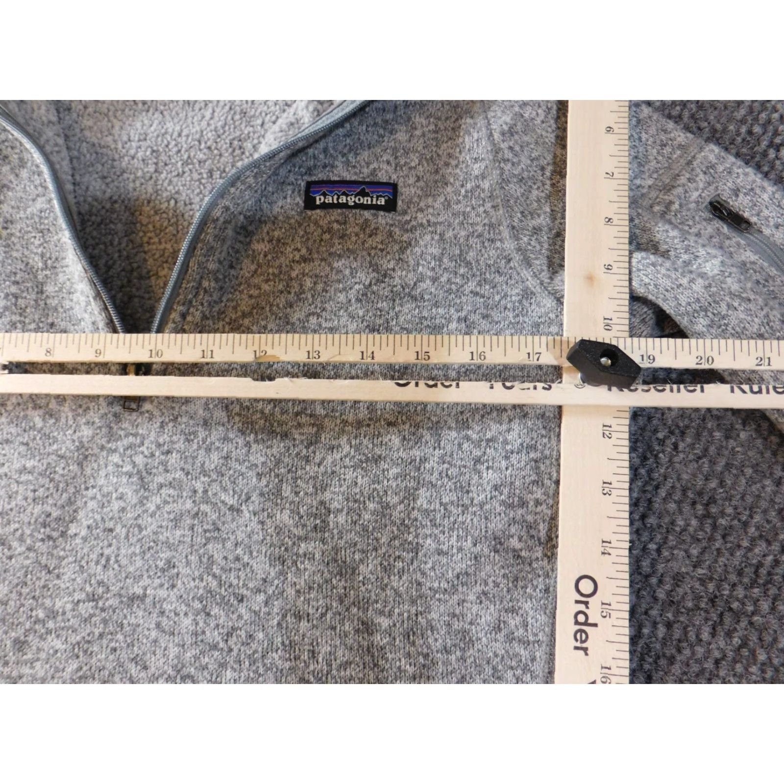 Patagonia Patagonia Sweater Women M Gray Pullover 1/4 Zip Fleece Outdoor Raglan Sleeve Logo Pocketed Regular Knit Open-Knit"} Size M / US 6-8 / IT 42-44 - 7 Thumbnail