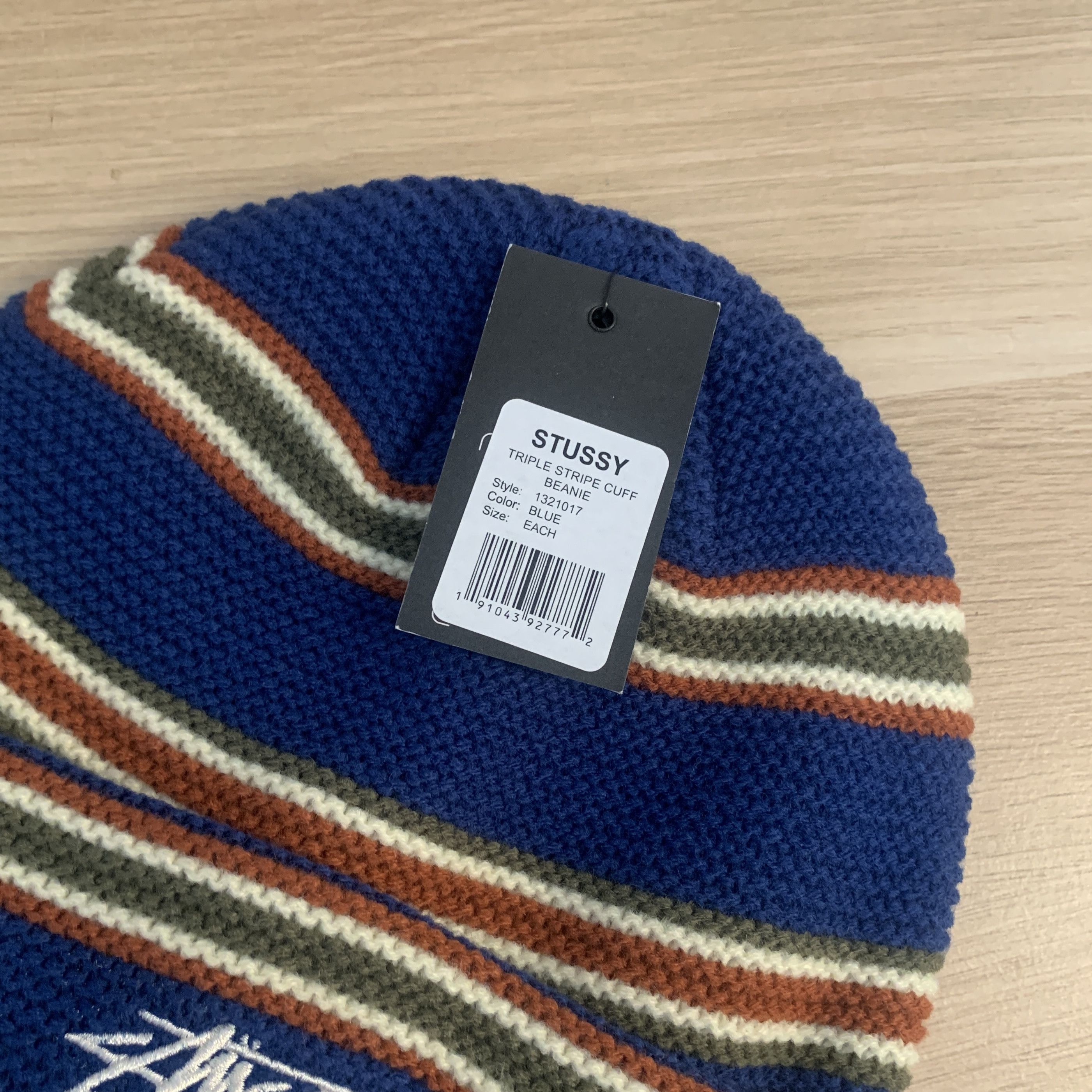 Stussy Stussy triple stripe cuff beanie Size ONE SIZE - 2 Thumbnail
