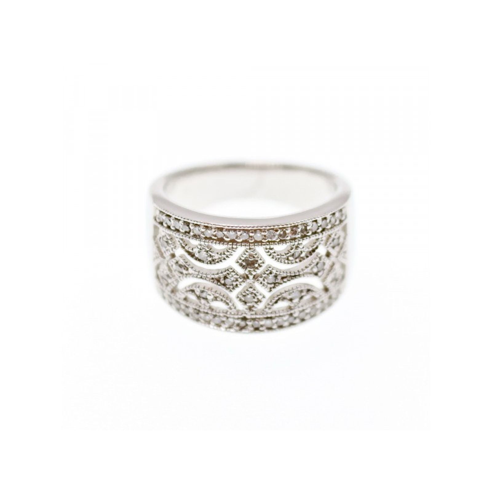 Other 925 STERLING SILVER CZ "LACE" RING SIZE 6 Size ONE SIZE - 1 Thumbnail