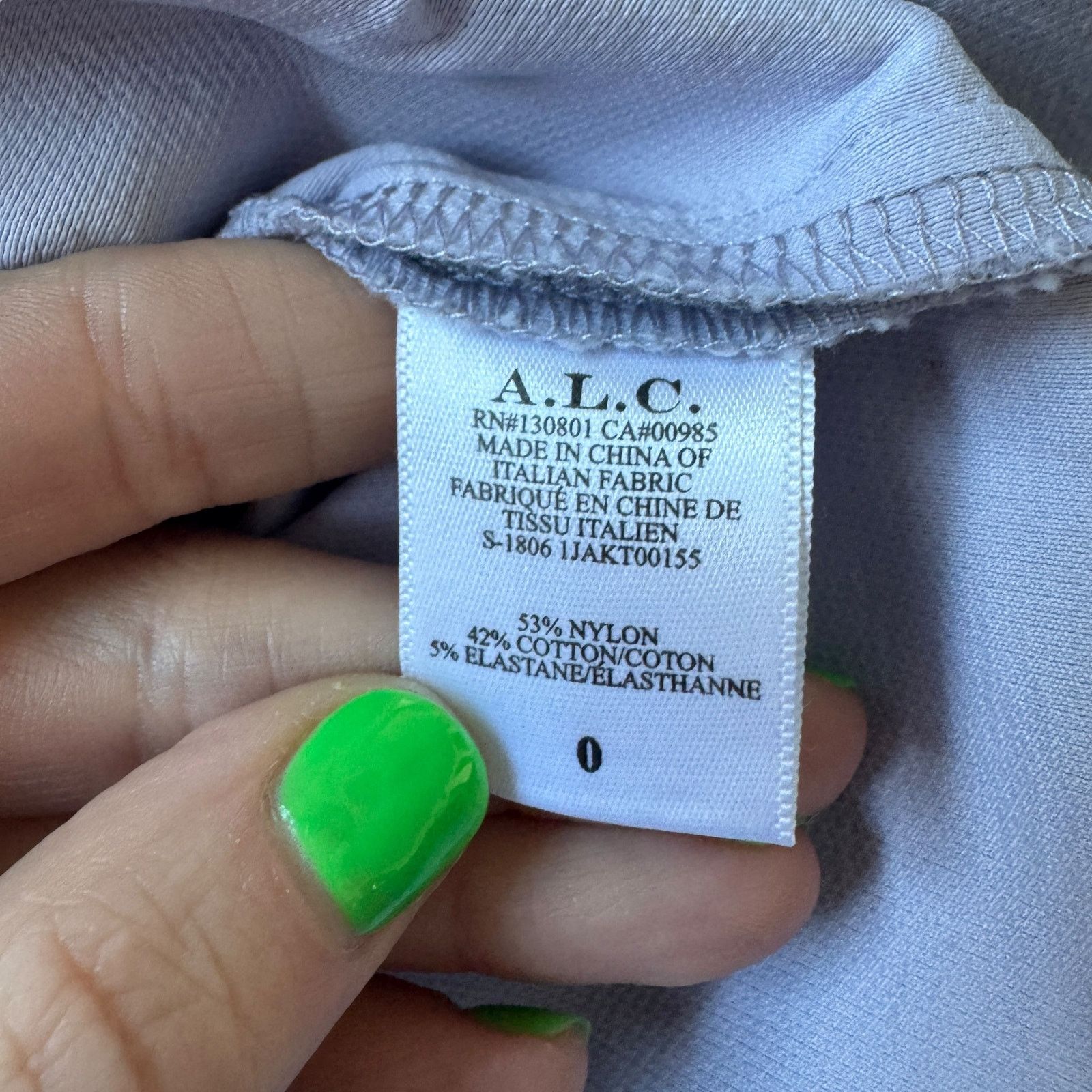 A.L.C. A.L.C Oxford Cropped Jacket Lilac Lavender Size XS / US 0-2 / IT 36-38 - 7 Thumbnail