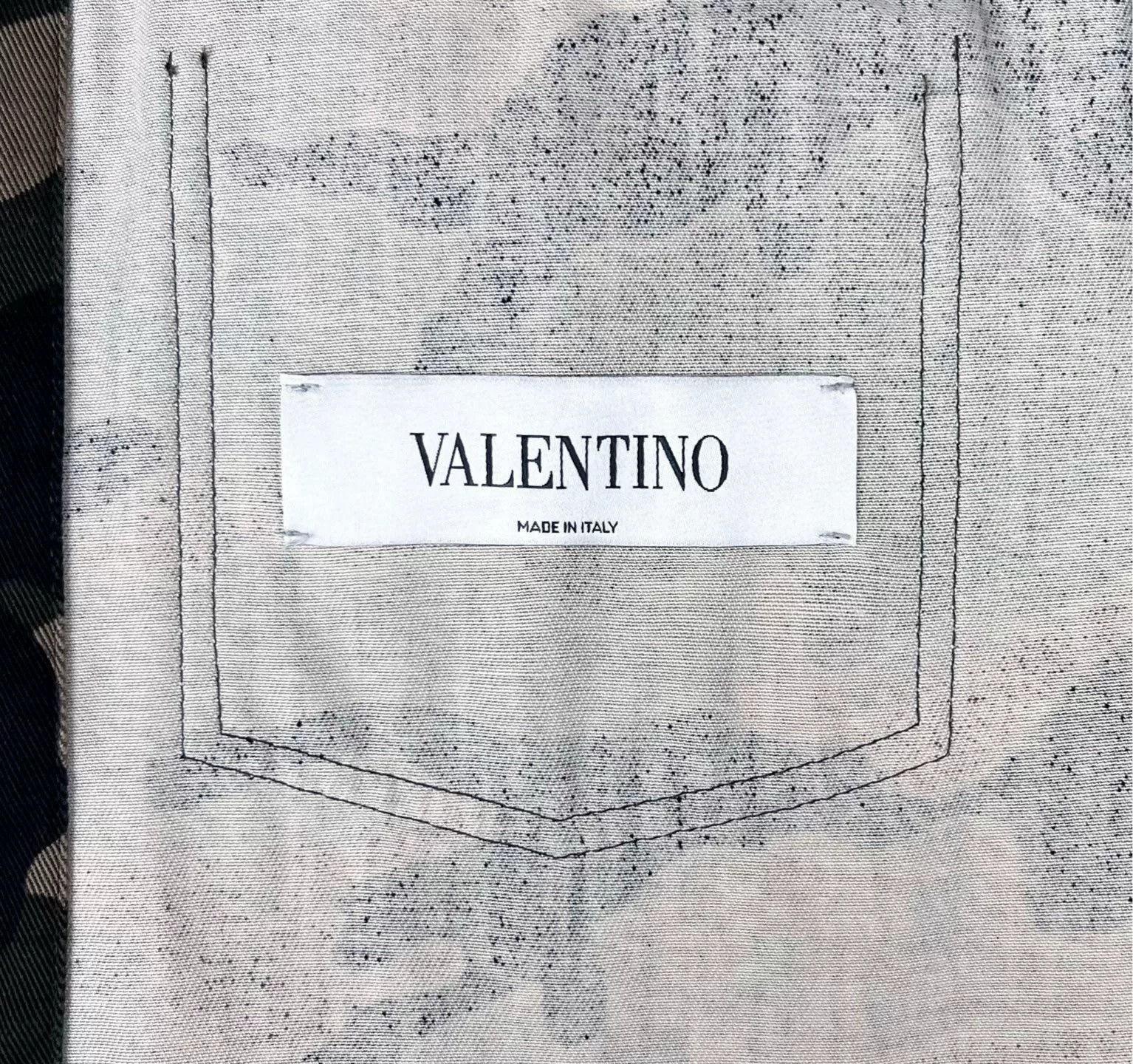 Valentino Valentino Camouflage Graffiti Star Patch Denim Jacket Size US XXS / EU 40 - 3 Thumbnail