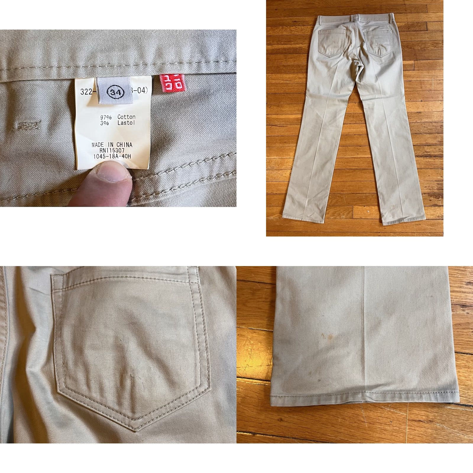 Uniqlo Uniqlo Pants Lot Men’s 34x34 Black Khaki Shirt? Size US 34 / EU 50 - 9 Thumbnail