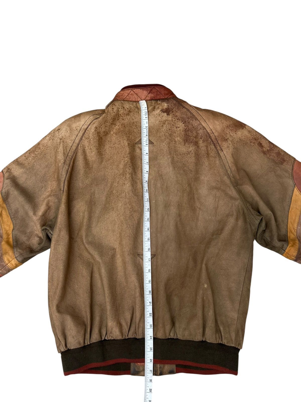 Leather Vintage Couture by J. Park Patina Leather Bomber Jacket Size US M / EU 48-50 / 2 - 17 Thumbnail