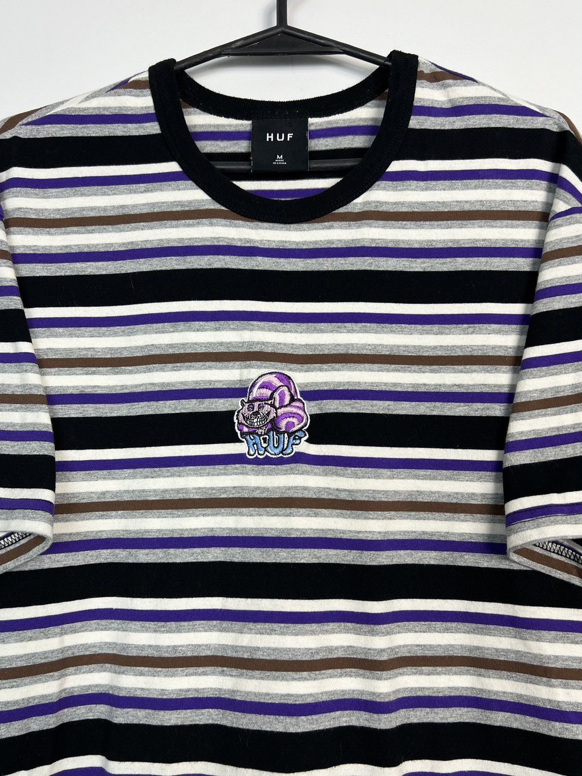 Huf Tshirt HUF Cheshire Stripe Center Logo Size US M / EU 48-50 / 2 - 1 Thumbnail