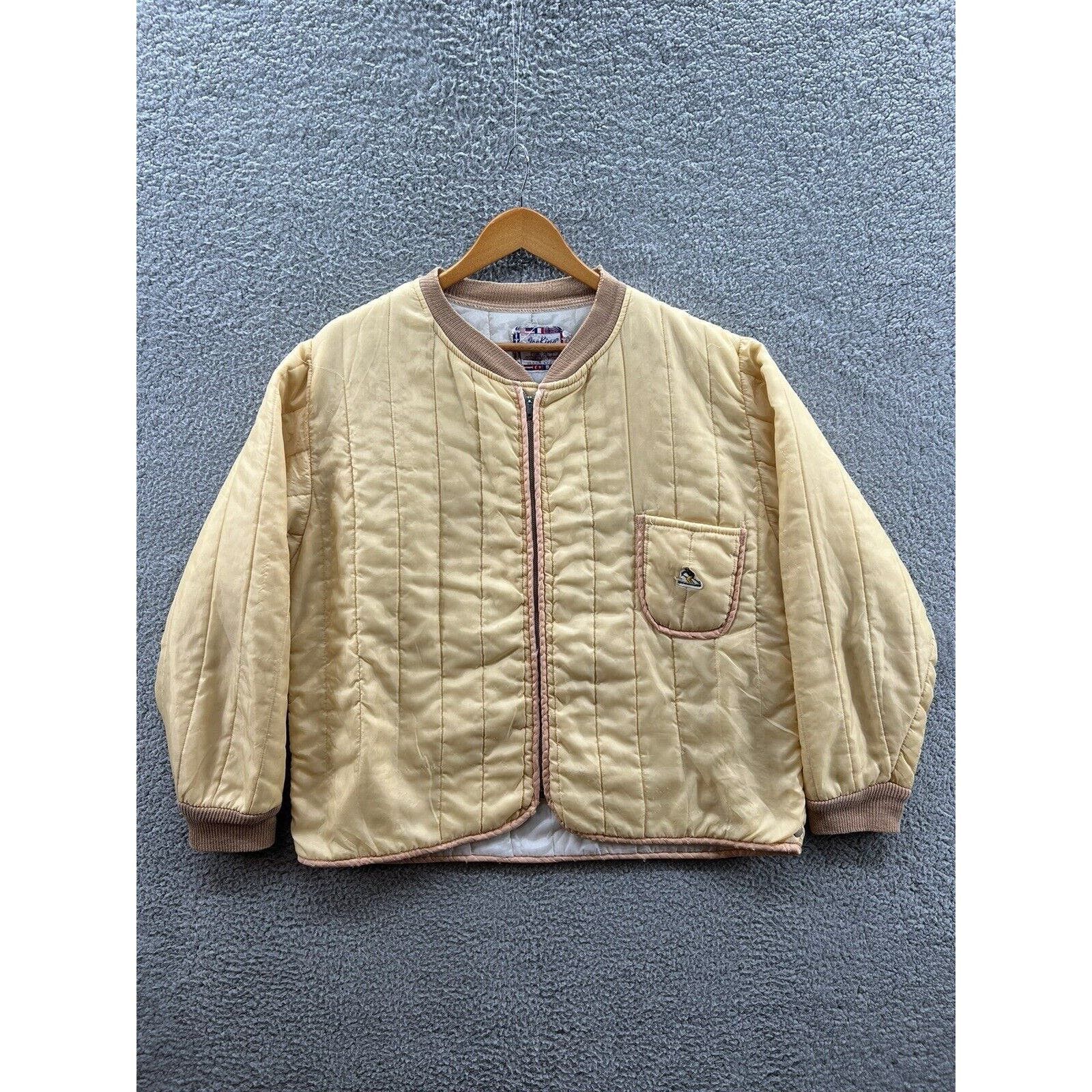 Ice King 1960 Yellow Skiing Insulated Undersuit Nylon Jacket