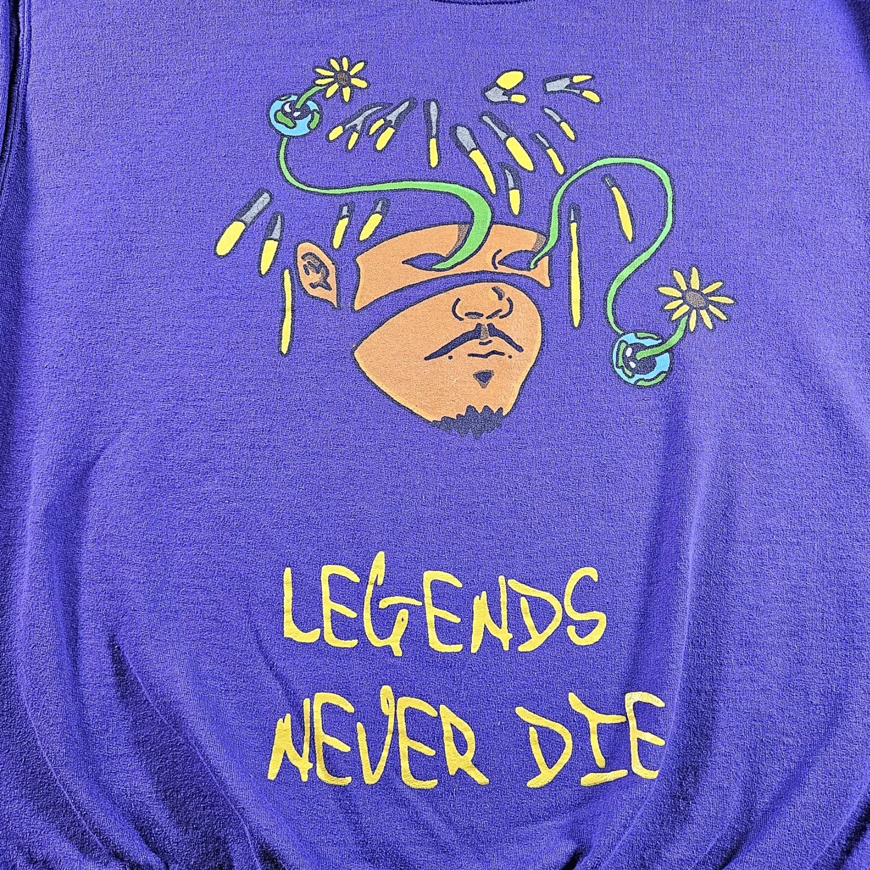 Vintage Juice WRLD Sweatshirt Mens Large Purple Legends Never Die 999 Graphic Pullover Size US L / EU 52-54 / 3 - 2 Thumbnail