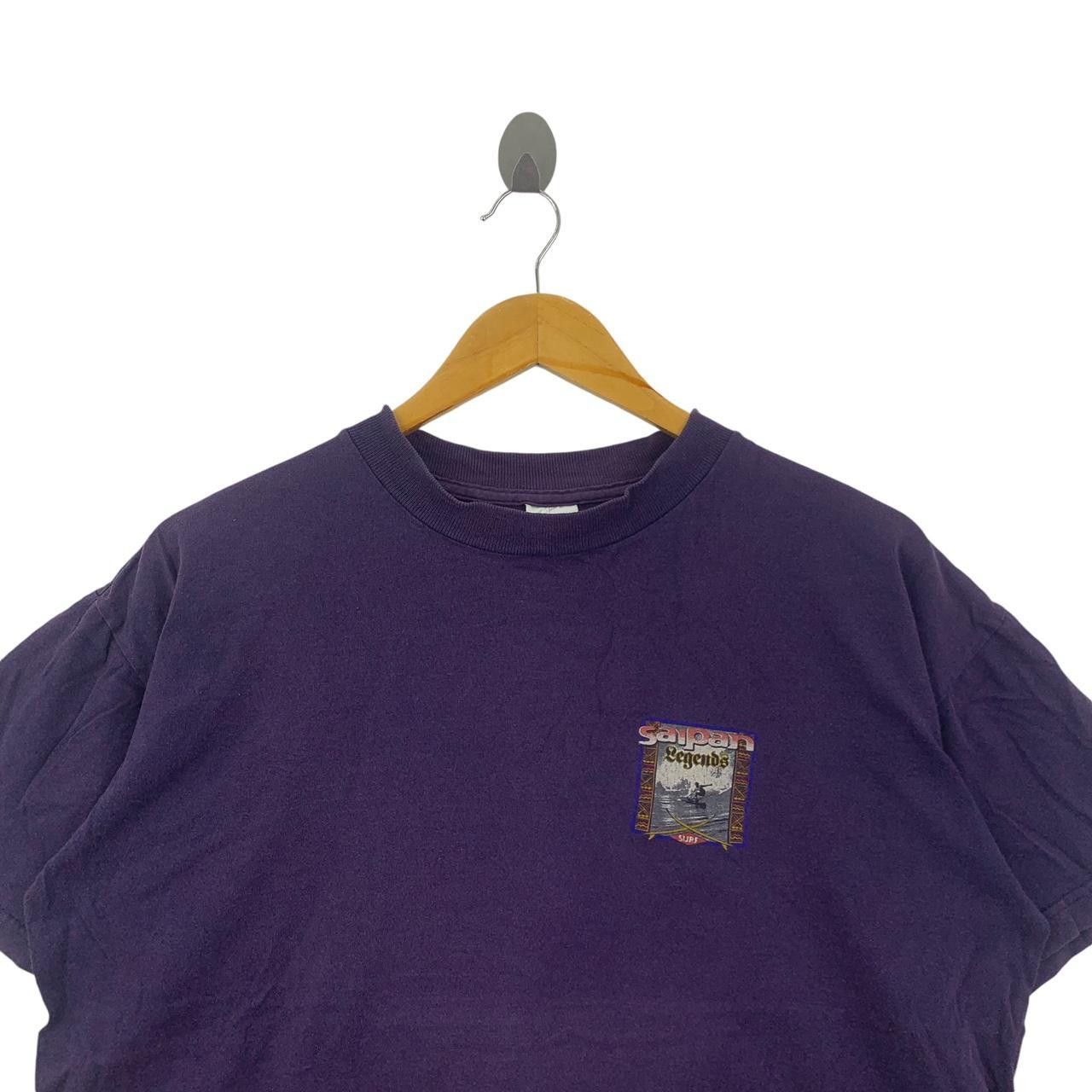 Vintage Vintage 90’ SAIPAN LEGENDS SURF Natural Sun Faded Tee Shirt Size US L / EU 52-54 / 3 - 3 Thumbnail