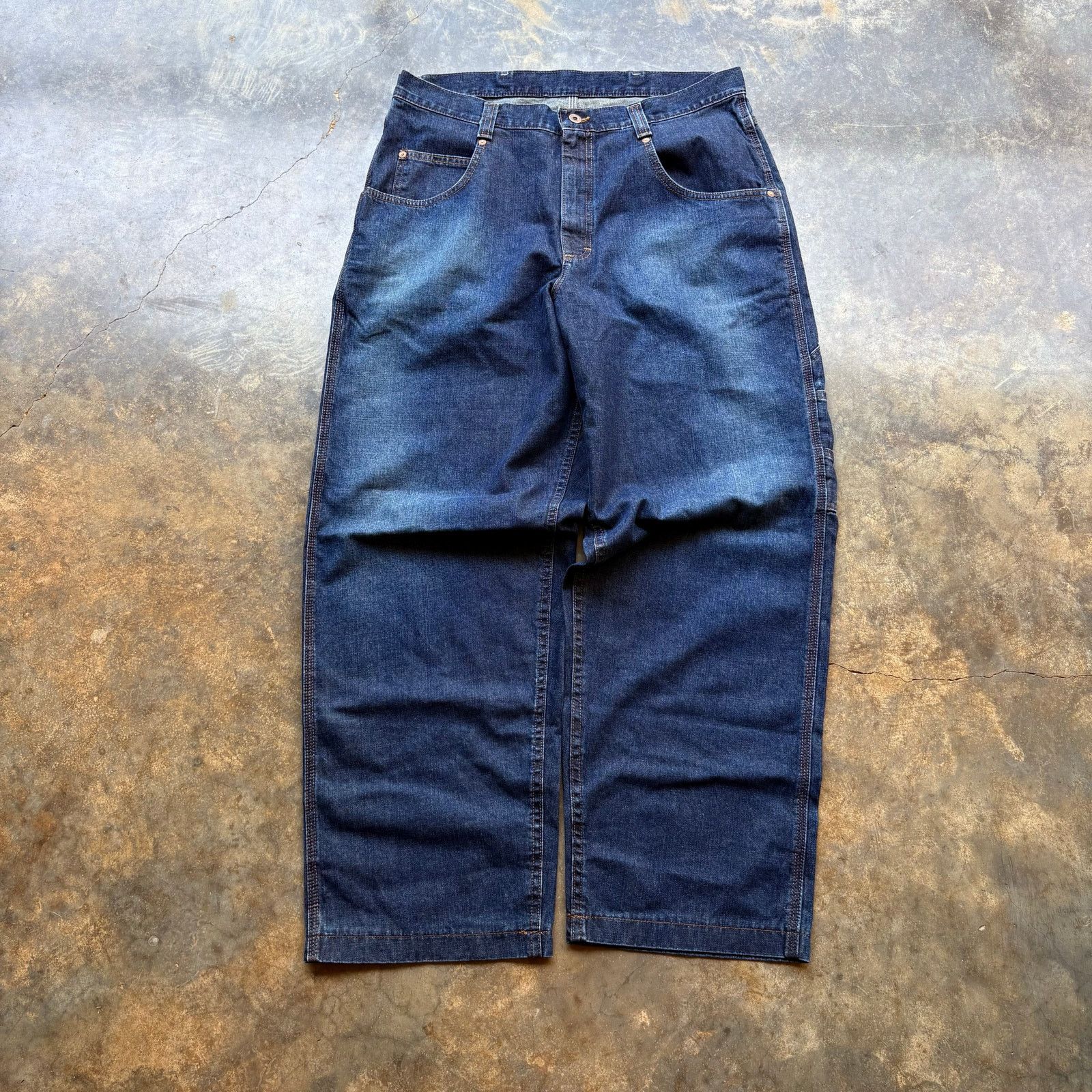 Lee Crazy Vintage Buddy Lee Cant Bust Em Cinch Back Jeans Size US 38 / EU 54 - 3 Thumbnail
