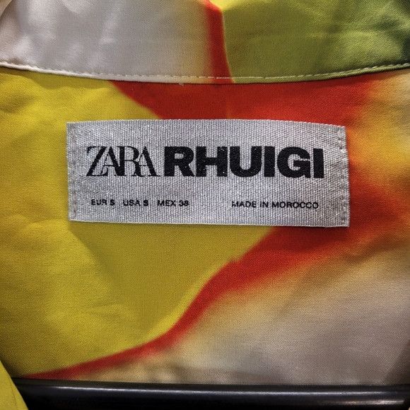 Zara Zara X Rhuigi Shirt Mens Small abstract Casual Tie Dye Size US S / EU 44-46 / 1 - 3 Thumbnail