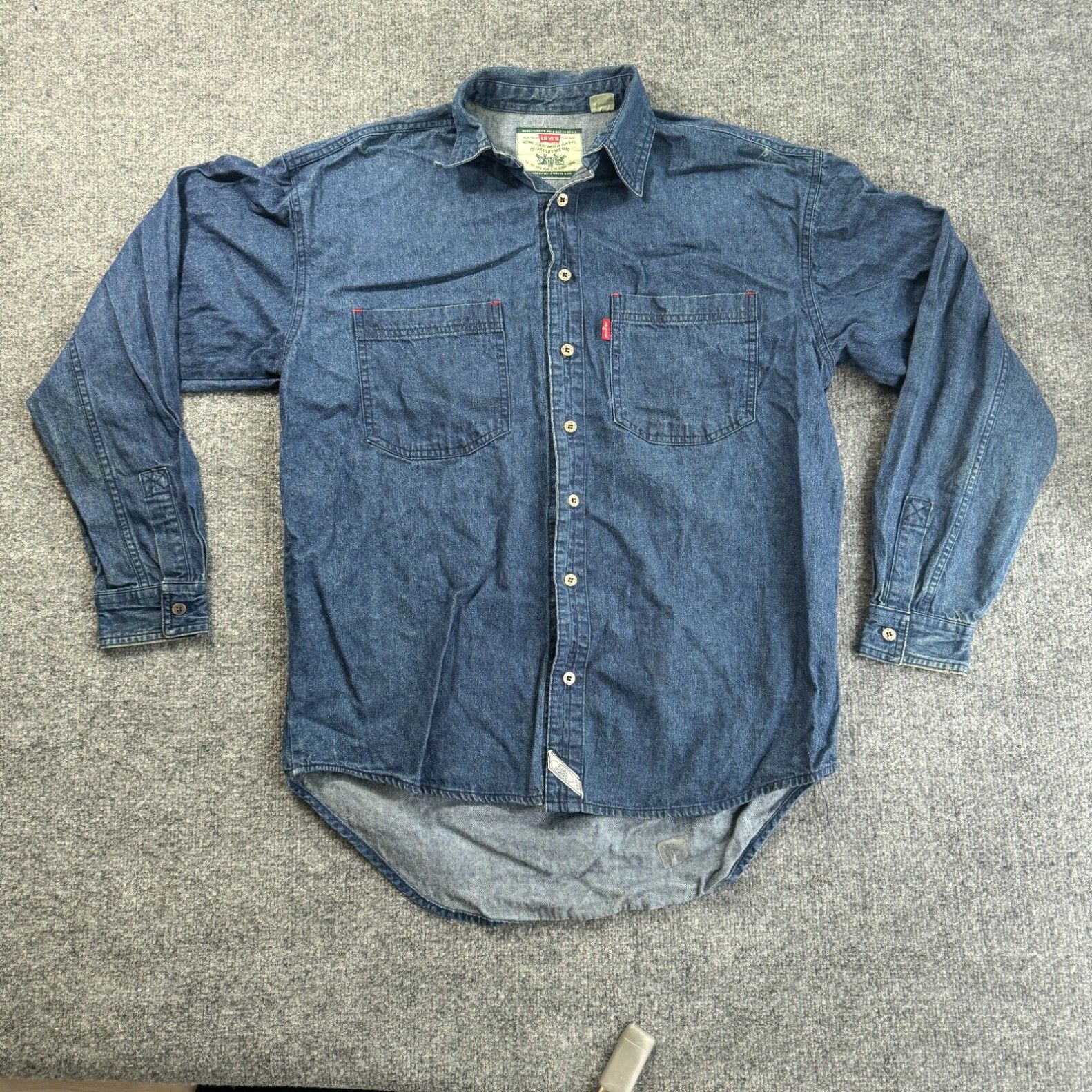 Levi shirt with metal buttons best sale