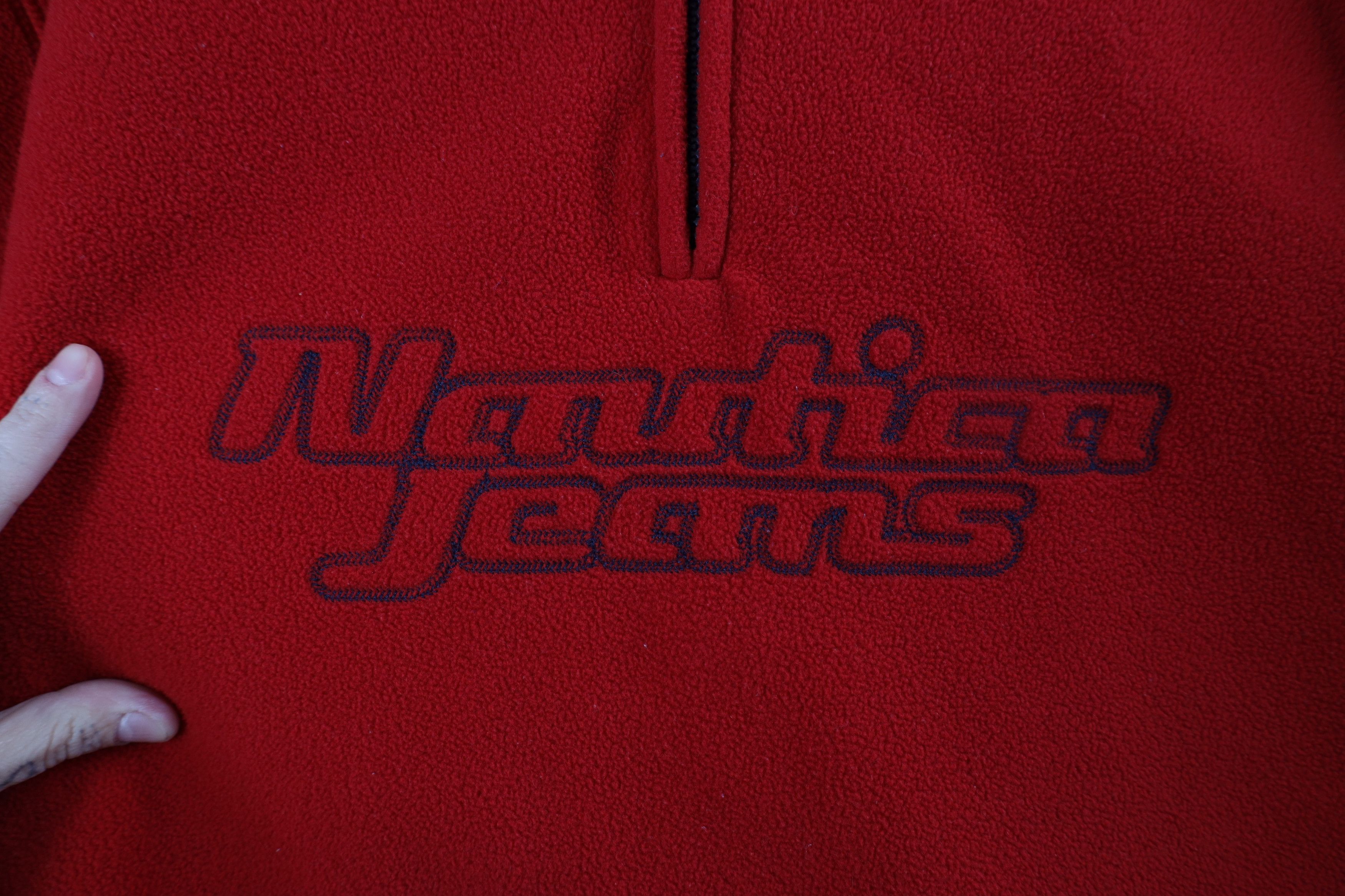 Nautica × Vintage Vintage 90s Nautica Spell Out Script Half Zip Fleece Sweater Size US M / EU 48-50 / 2 - 4 Thumbnail