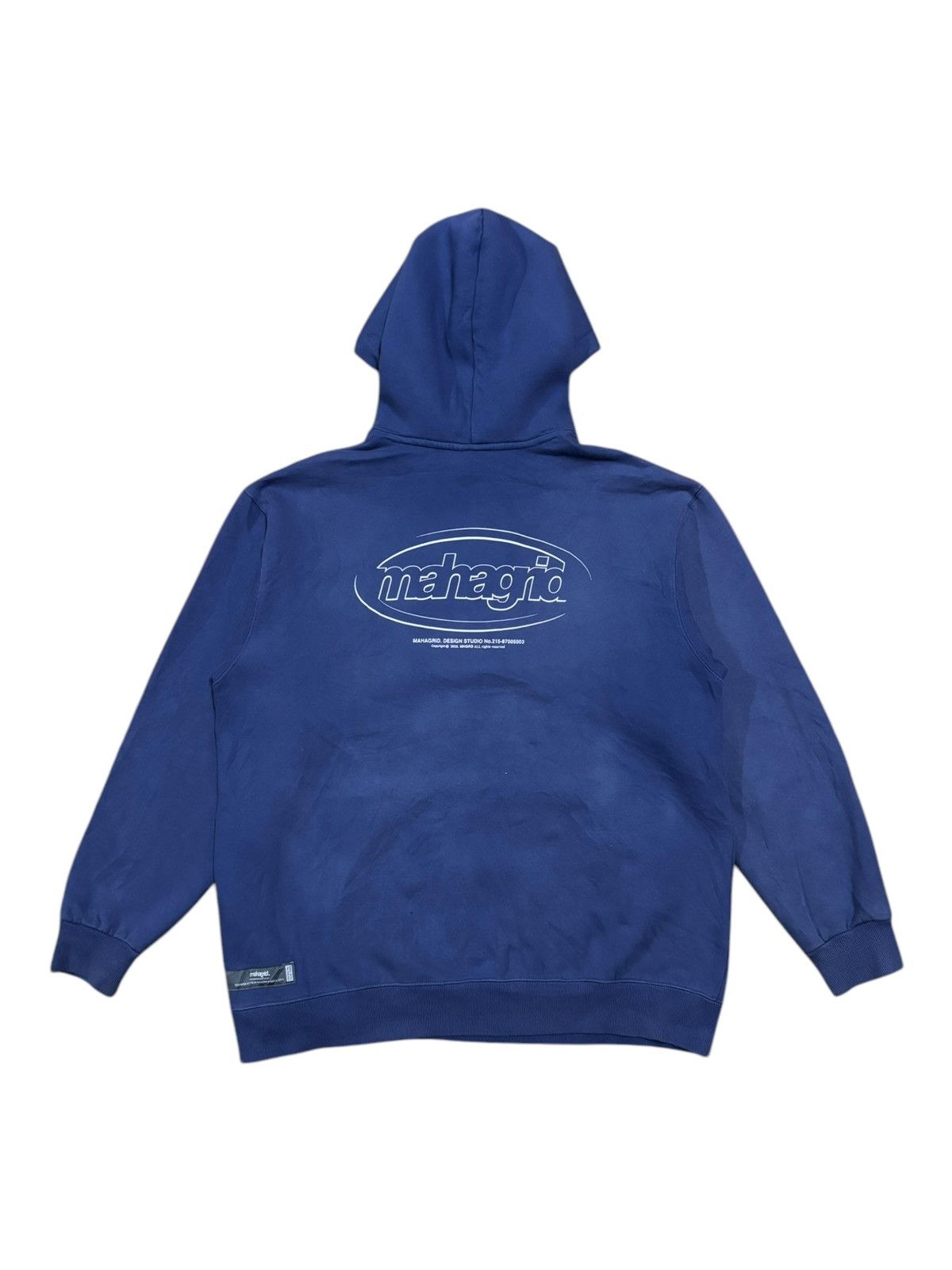 Japanese Brand Vtg 90s Mahagrid Heavyweight Hoodie Size US L / EU 52-54 / 3 - 3 Thumbnail