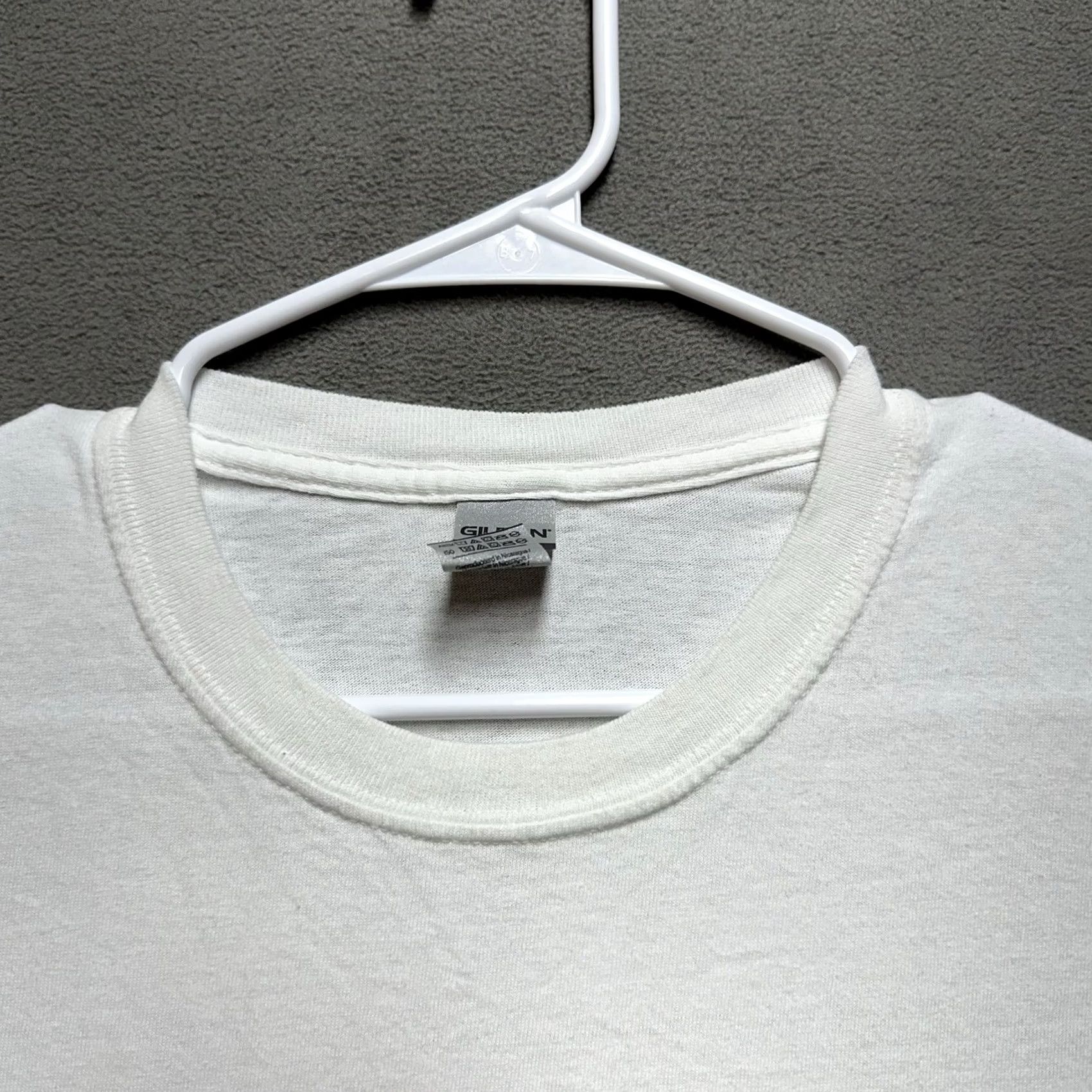 Vintage Barney Shirt Mens Large White Graphic Tee Crewneck Short Sleeve EUC Size US L / EU 52-54 / 3 - 3 Thumbnail