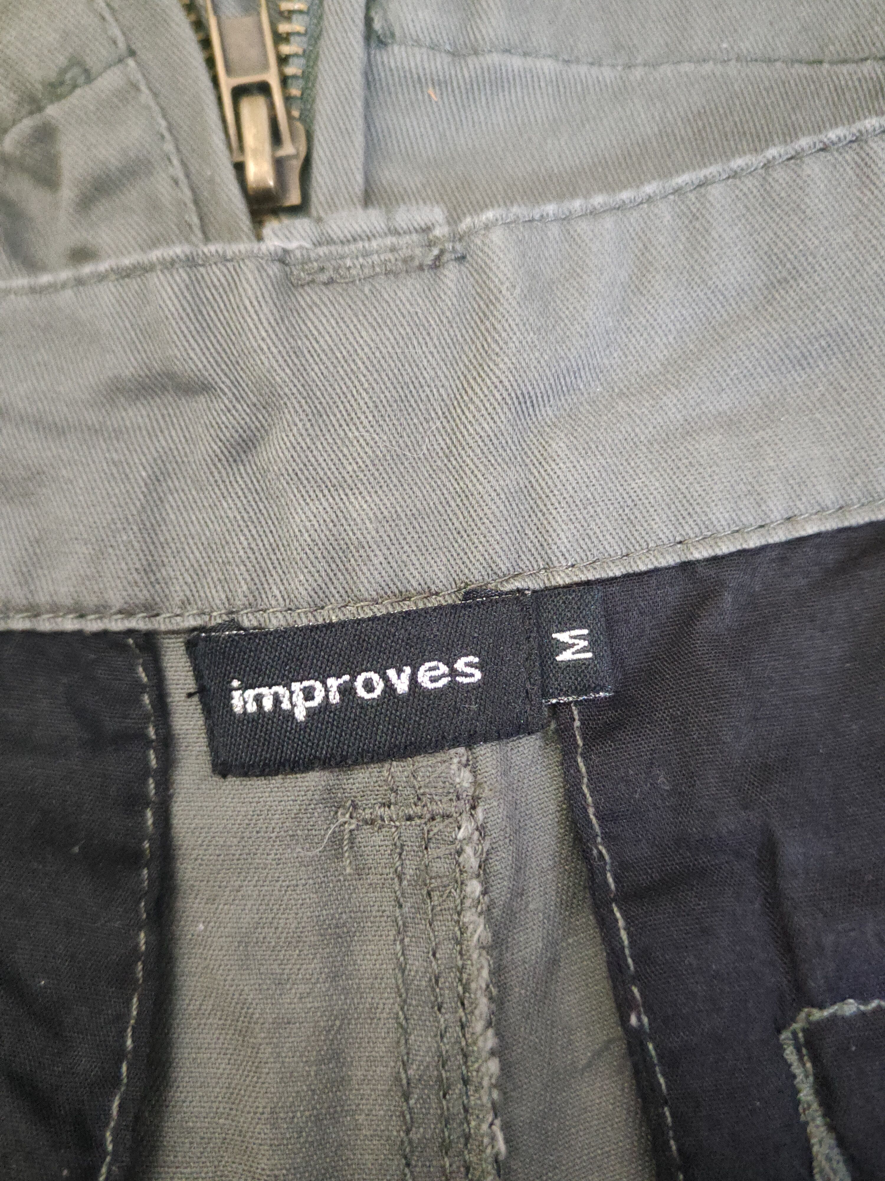 Japanese Brand DL Improves Dark Gray Multipocket Cargo Pants #1868 Size US 31 - 14 Thumbnail