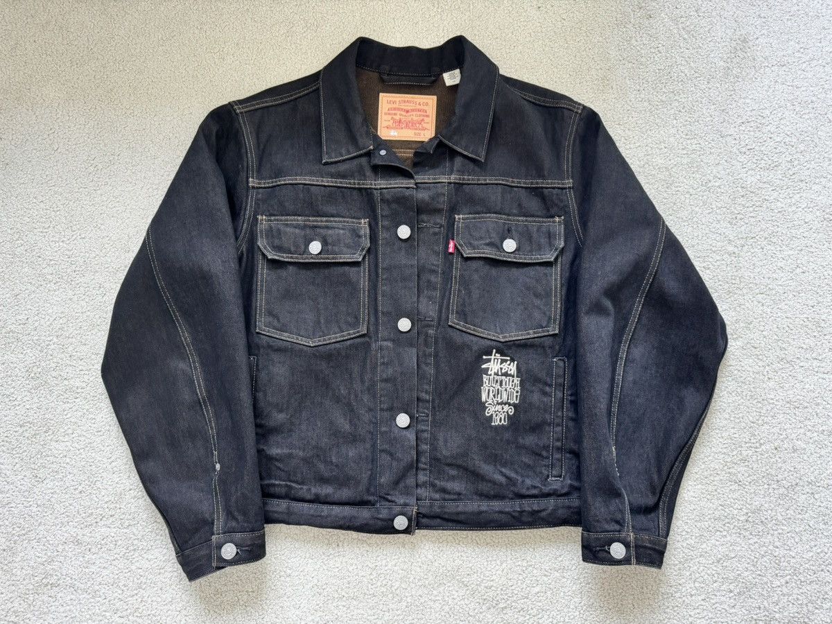 Levi's × Stussy Stussy Levi's crispy rinse denim jacket | Grailed