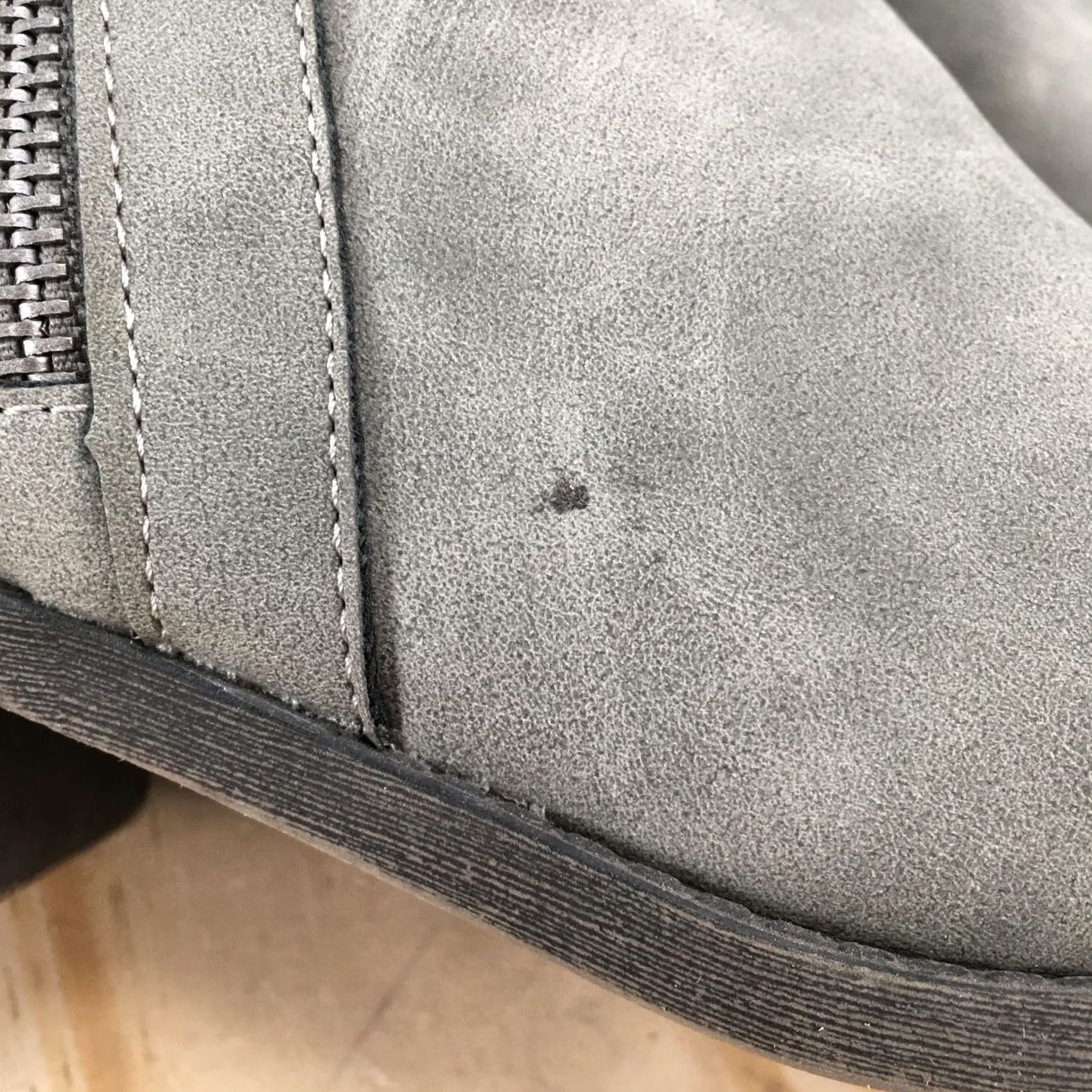 Vintage Maurices Boots Women 9 M Abigail Side Zip Ankle Bootie Gray Faux Leather Casual Size US 9 / IT 39 - 4 Thumbnail