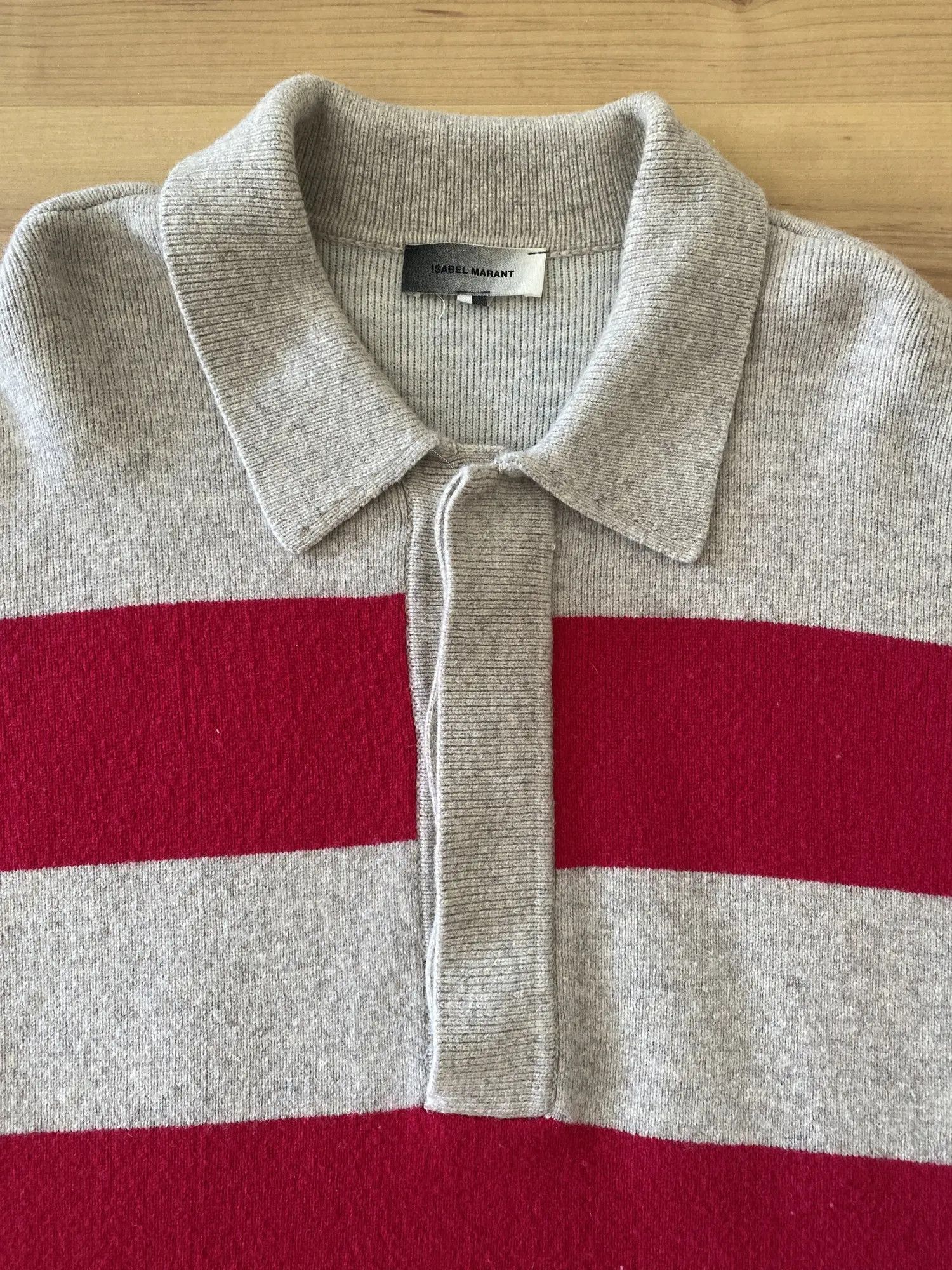 Isabel Marant Isabel Marant Stripe Polo Sweater Size US L / EU 52-54 / 3 - 4 Thumbnail