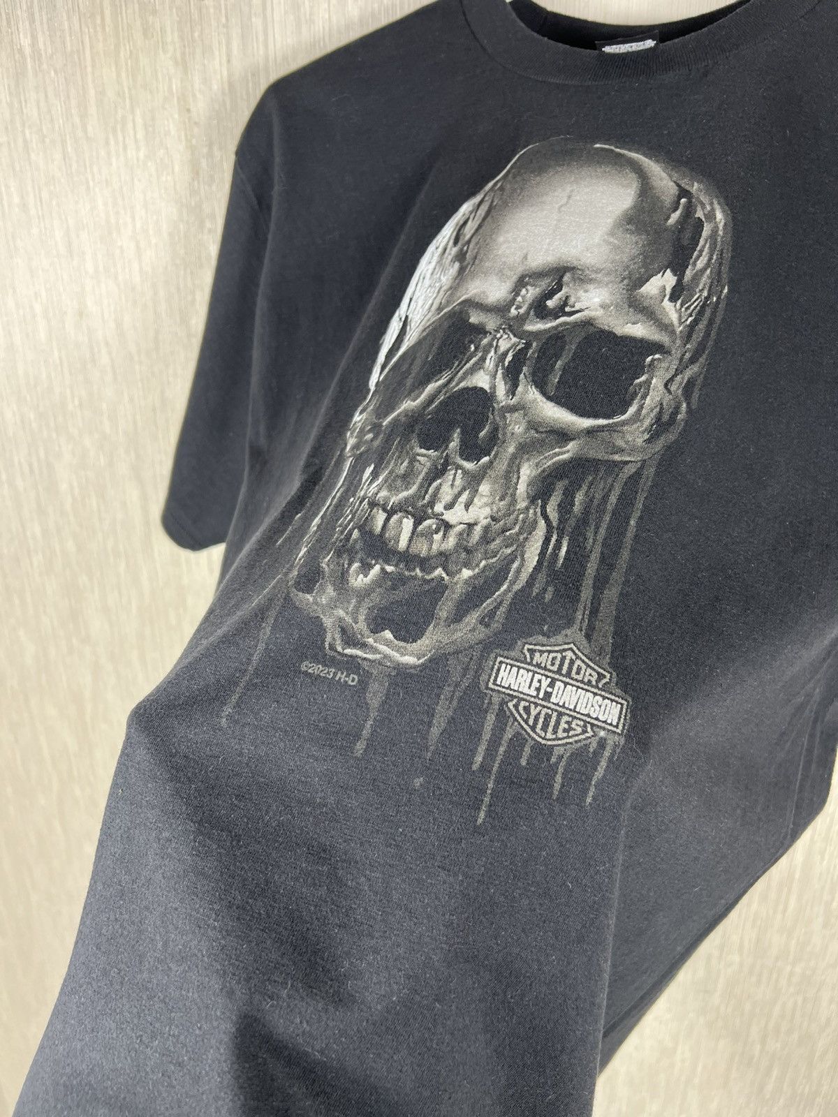 Harley Davidson Harley-Davidson skull logo motorcycles Berlin Germany tee Size US M / EU 48-50 / 2 - 8 Thumbnail