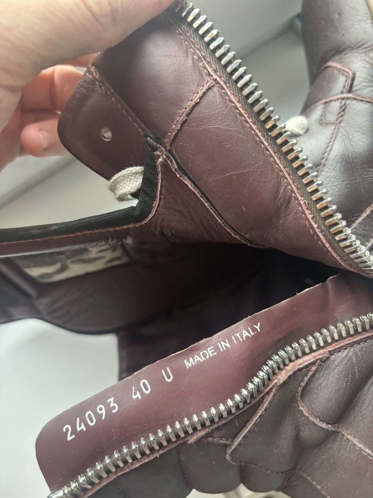 Rick Owens Rick Owens Geobasket Performa Burgundy Size US 7 / EU 40 - 5 Thumbnail