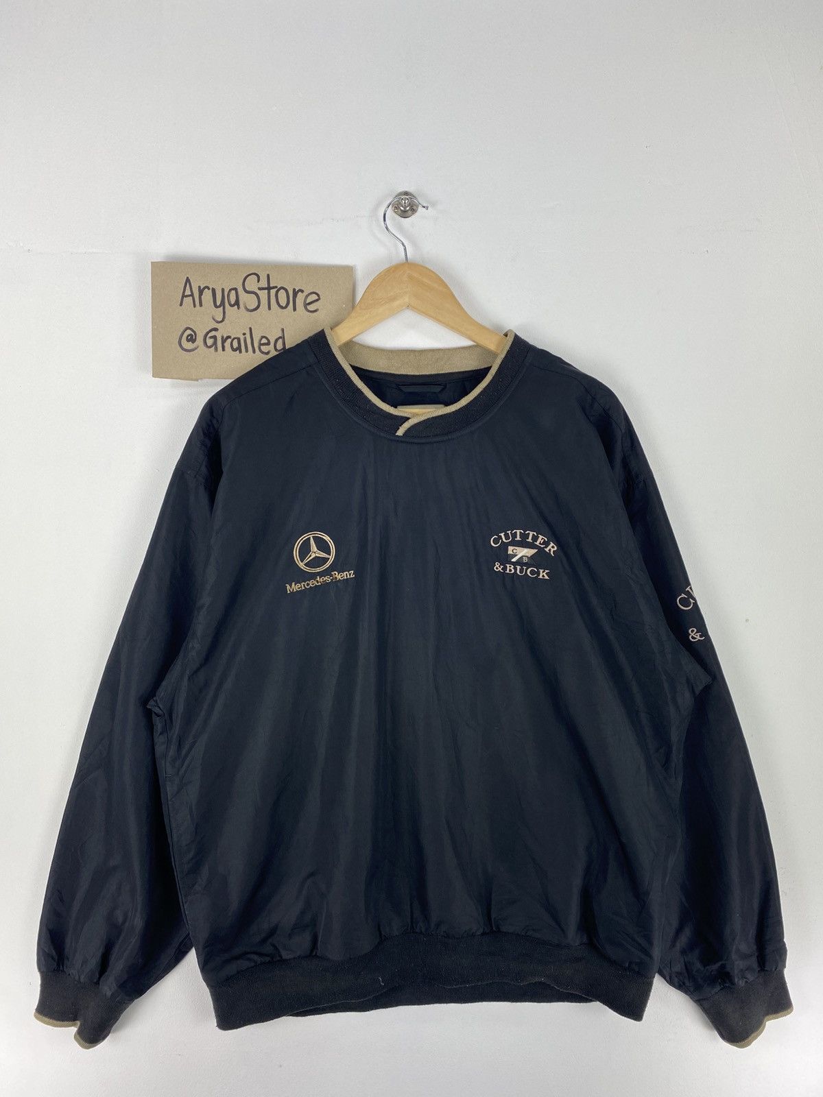 Vintage 90's Mercedes Benz Embroidery Logo Sweater Pullover