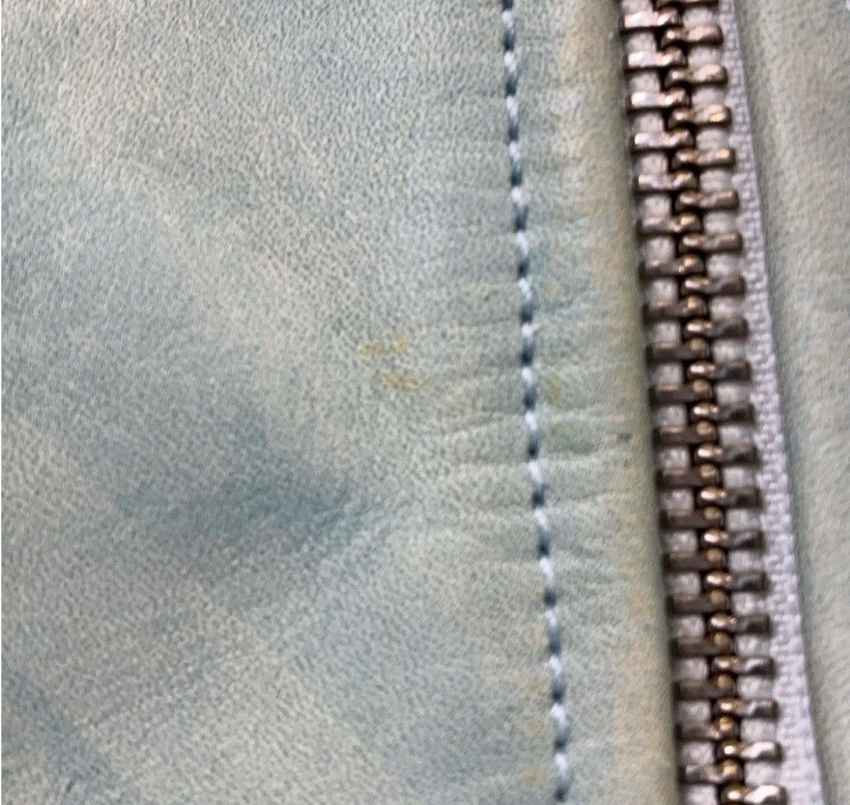 Our Legacy "Worn Out" Zipped Light Blue Leather Jacket *Sample* Size US S / EU 44-46 / 1 - 4 Thumbnail