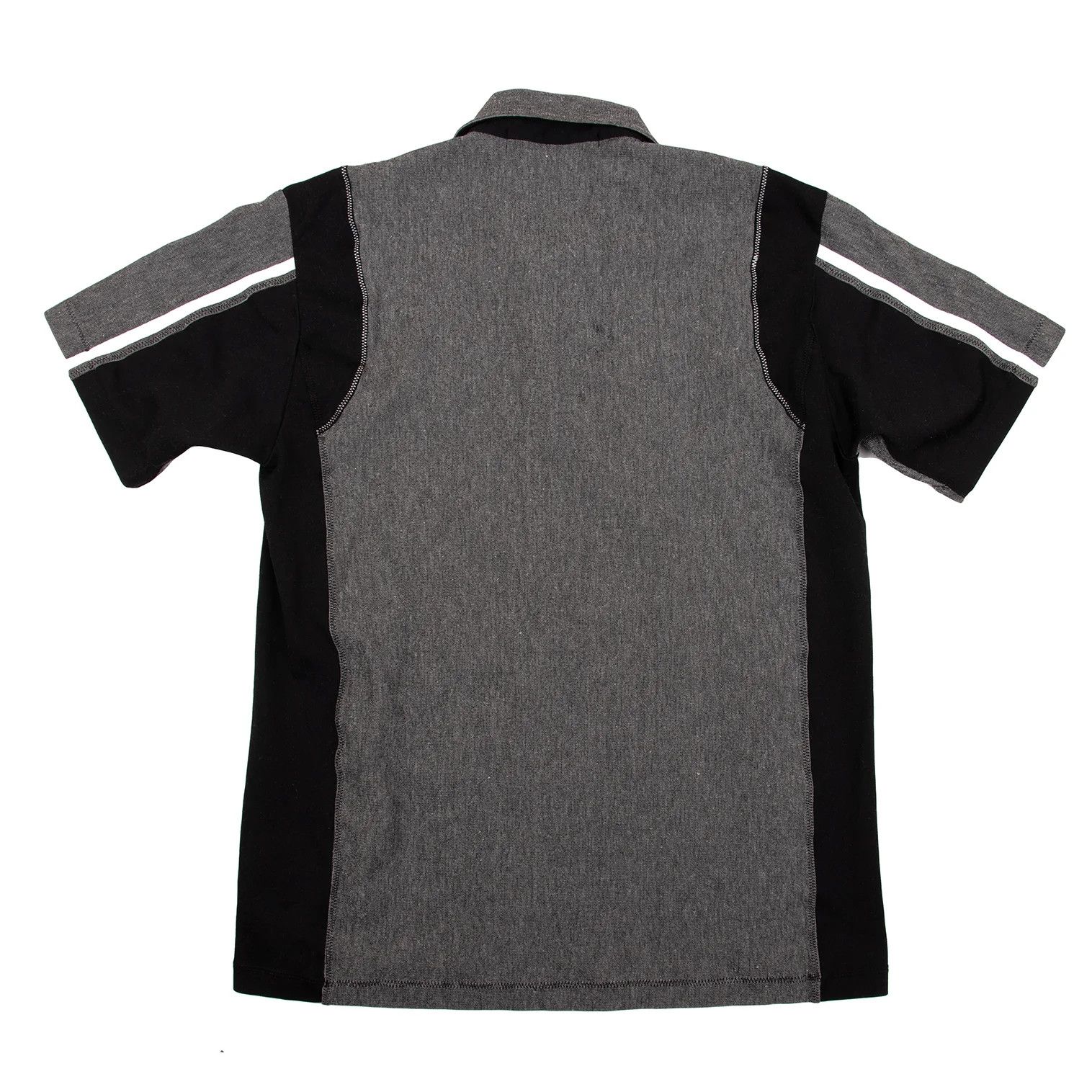 Junya Watanabe Dyed Tape Detail Polo Shirt in Gray and Black, Size M Size US M / EU 48-50 / 2 - 12 Thumbnail