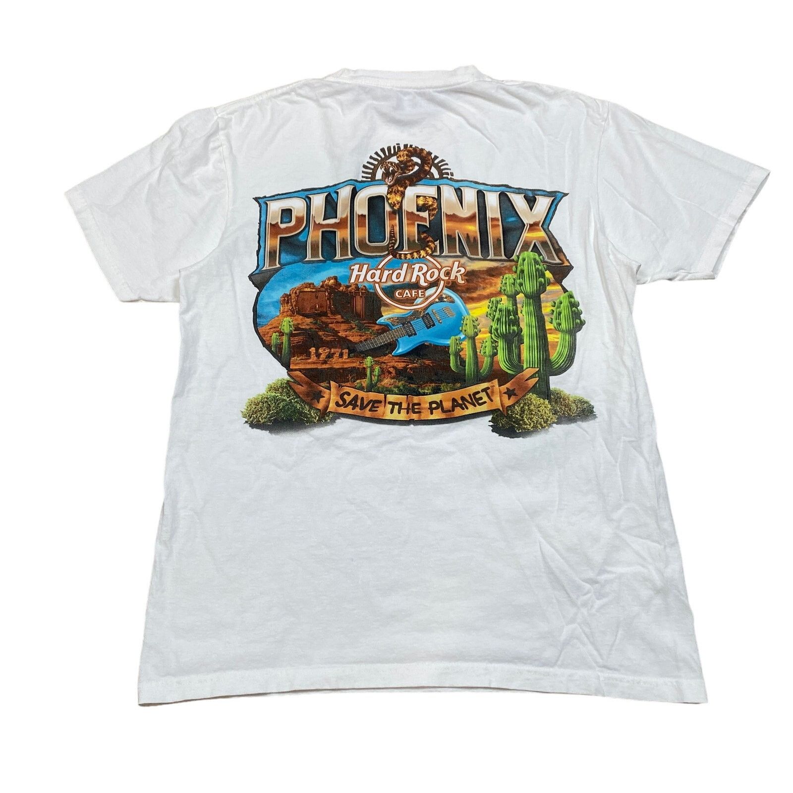 Hard Rock Cafe Hard Rock Cafe Y2K Phoenix Arizona Save the Planet Shirt Med Size US M / EU 48-50 / 2 - 1 Thumbnail