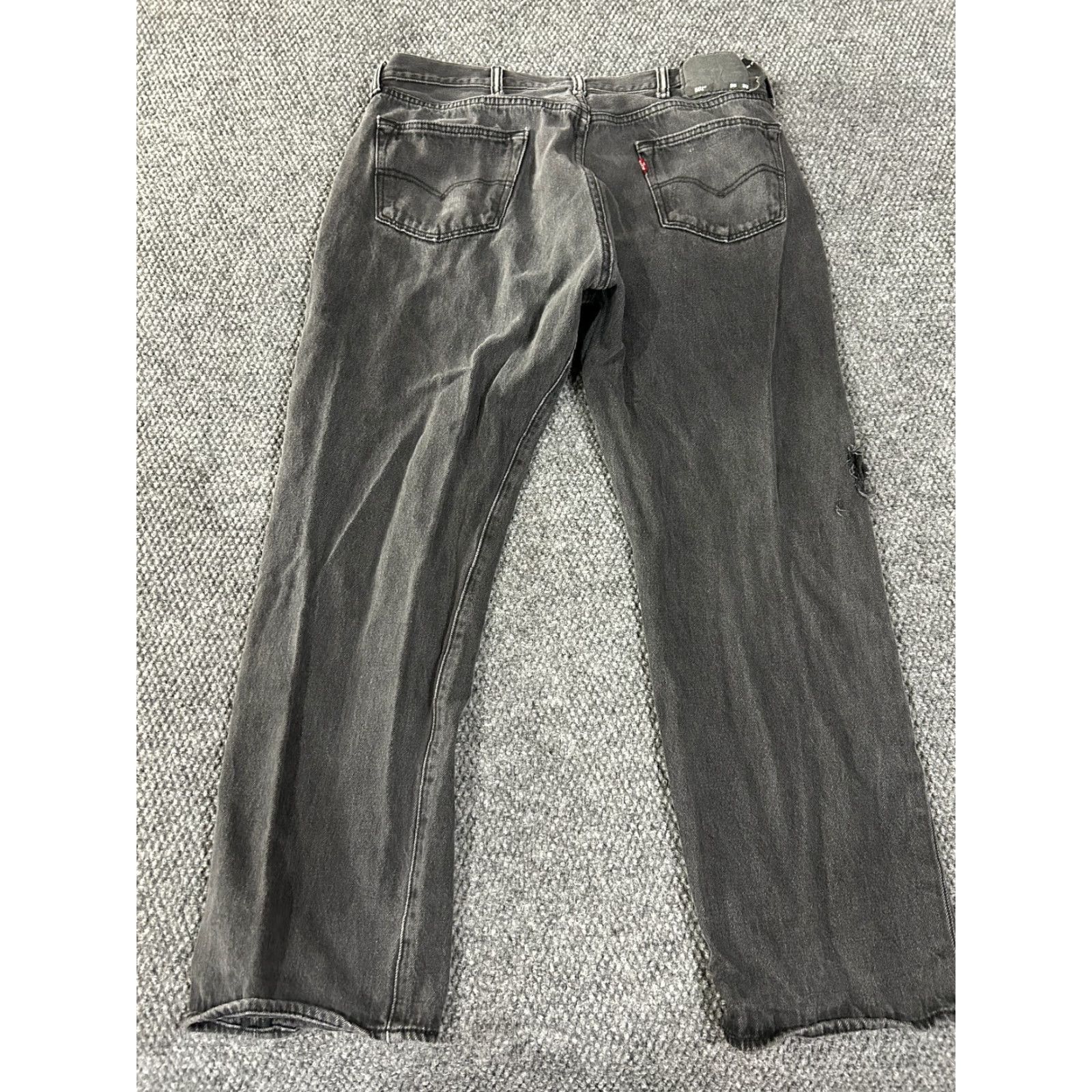 Levi's VINTAGE Levi's 501 Jeans Mens 36x29 Black Straight Button Fly Classic Denim Retro 90s - Levi's 501 Series Mens Jeans Size US 36 / EU 52 - 7 Thumbnail