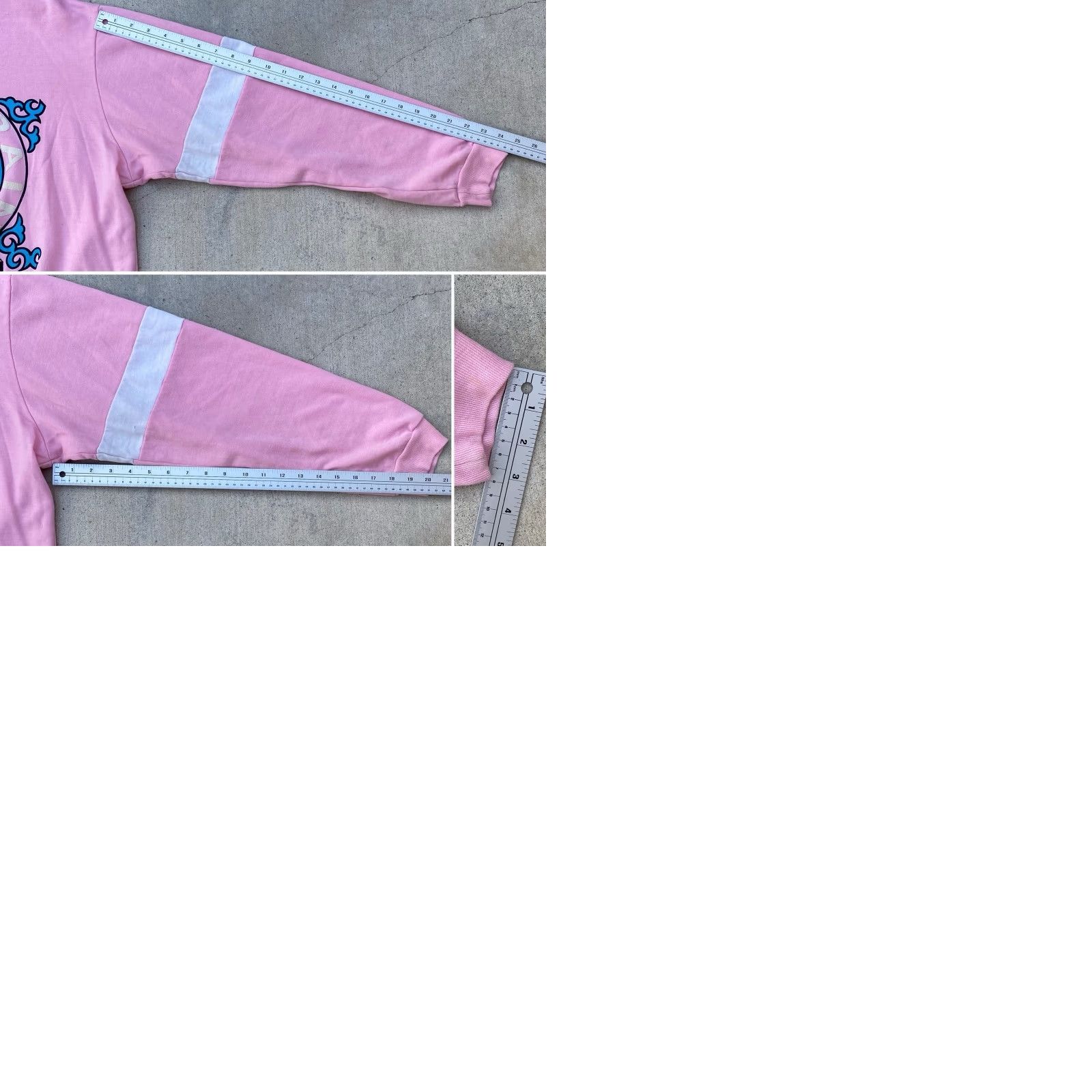 Pinko VINTAGE Western Shirt Line Pink Graphic Sweatshirt XL Men 80s 1980s Licensed Worn Size US XL / EU 56 / 4 - 12 Thumbnail