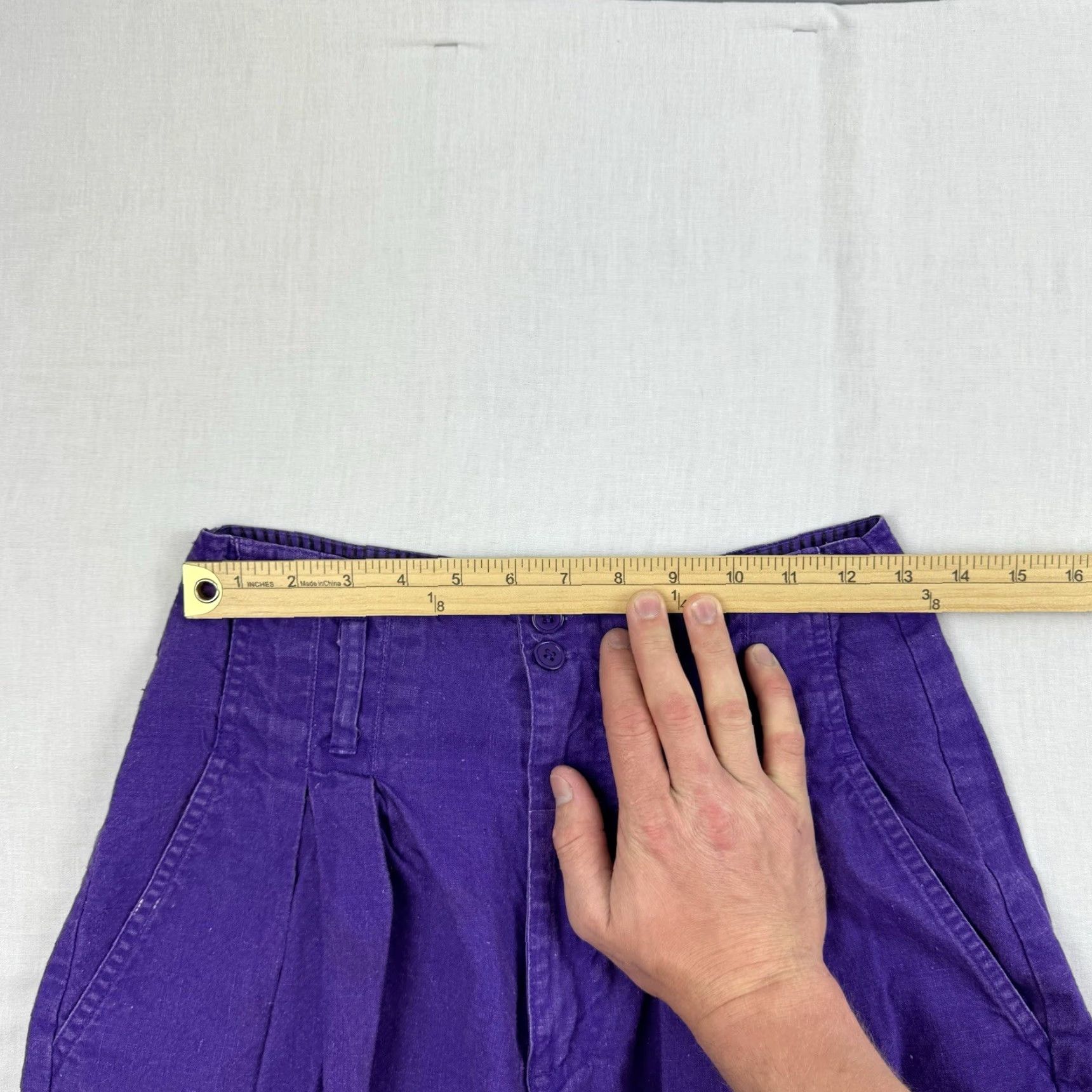 Vintage VINTAGE Laura C’est Jolie Shorts Womens 11/12 High Waist Hipster Purple 1980s 80s Mens? Women’s Size 32" / US 10 / IT 46 - 5 Thumbnail