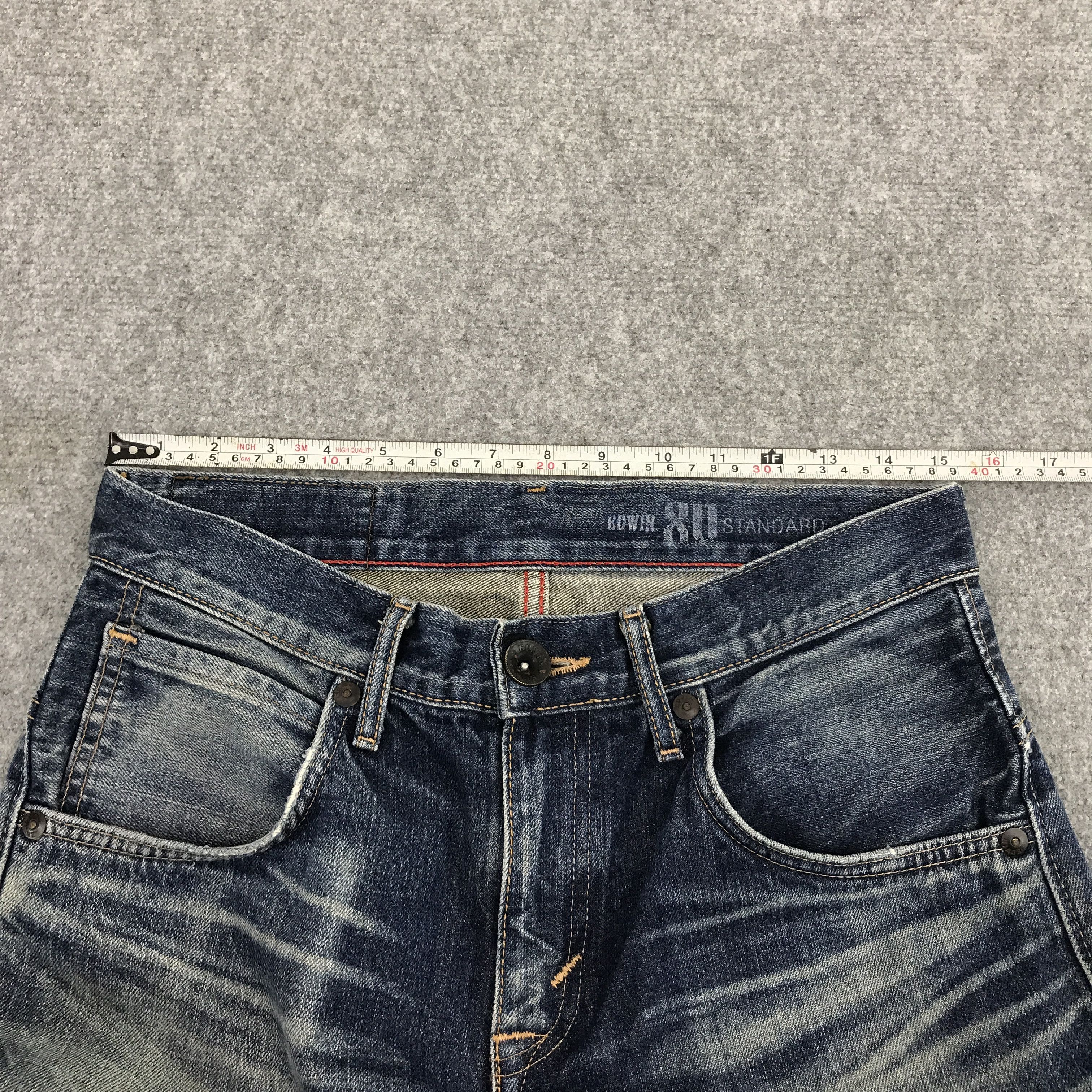 Japanese Brand Denim faded Edwin Japan distressed jean pants Size US 30 / EU 46 - 9 Thumbnail