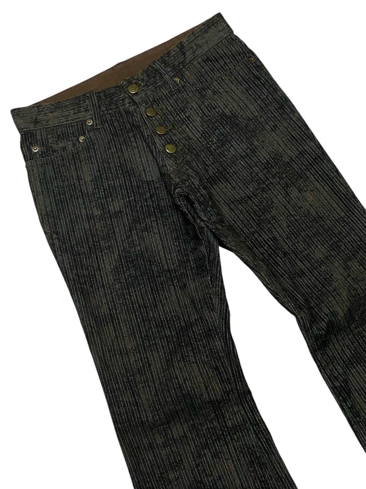 Tornado Mart 💃Tornado Mart Flare Embossed Stripes Jeans Size US 28 / EU 44 - 7 Thumbnail