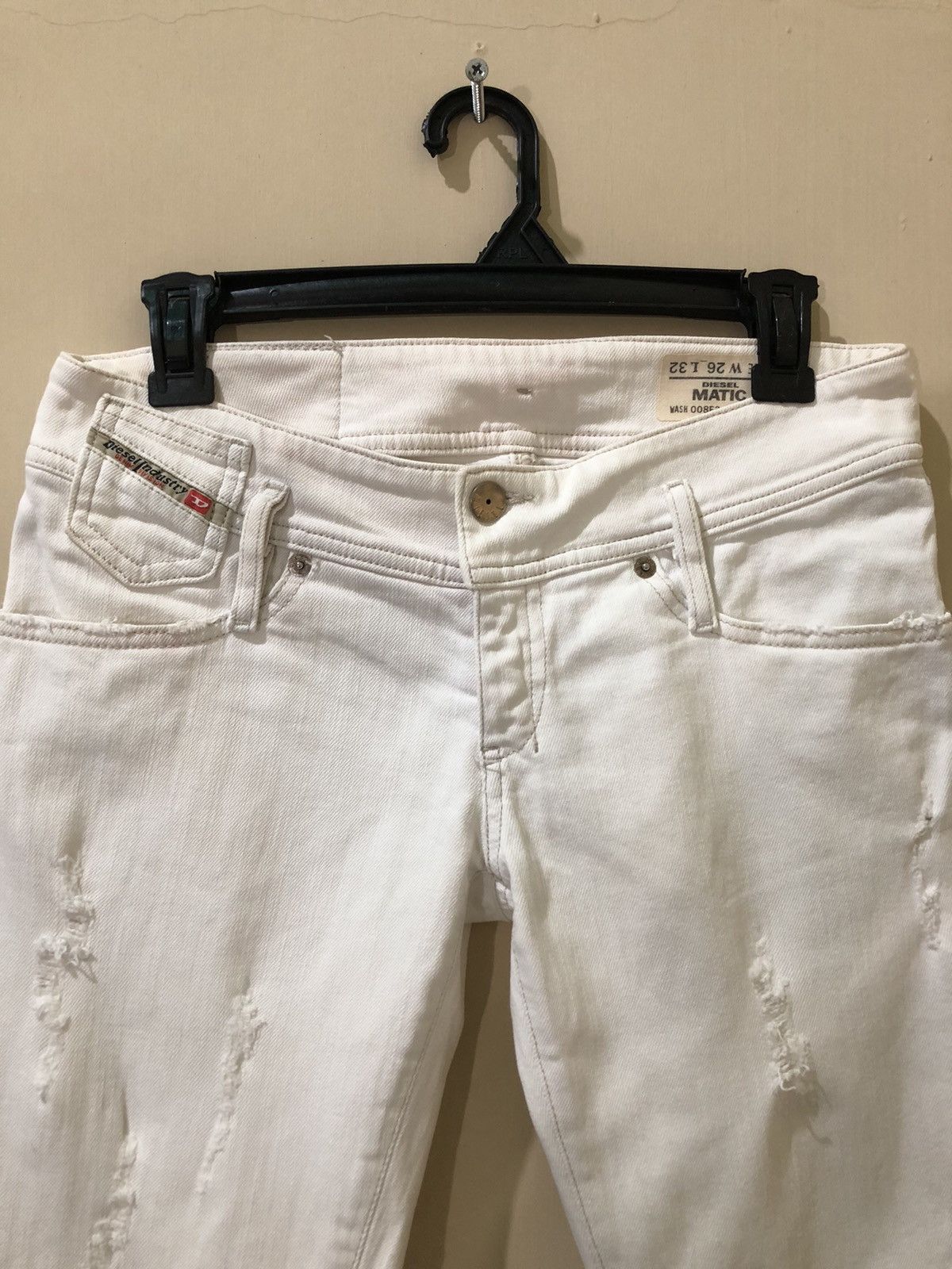 Diesel Diesel Made In Italy Distressed Denim Strech Skinny Jeans Size 26" / US 2 / IT 38 - 3 Thumbnail