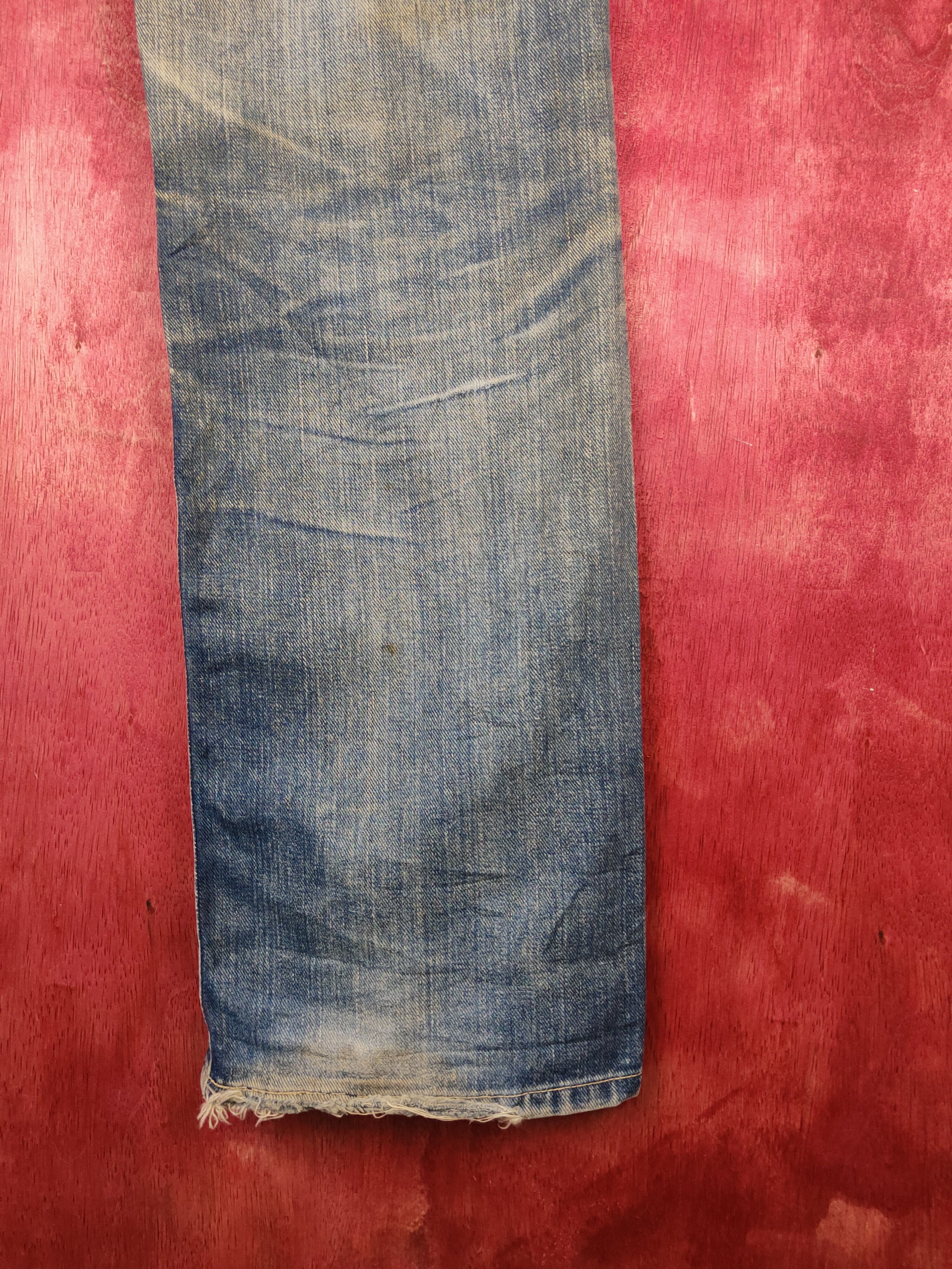 Japanese Brand Lee Dark Blue Faded Distressed Ripped Jeans #S1696 Size US 30 / EU 46 - 13 Thumbnail