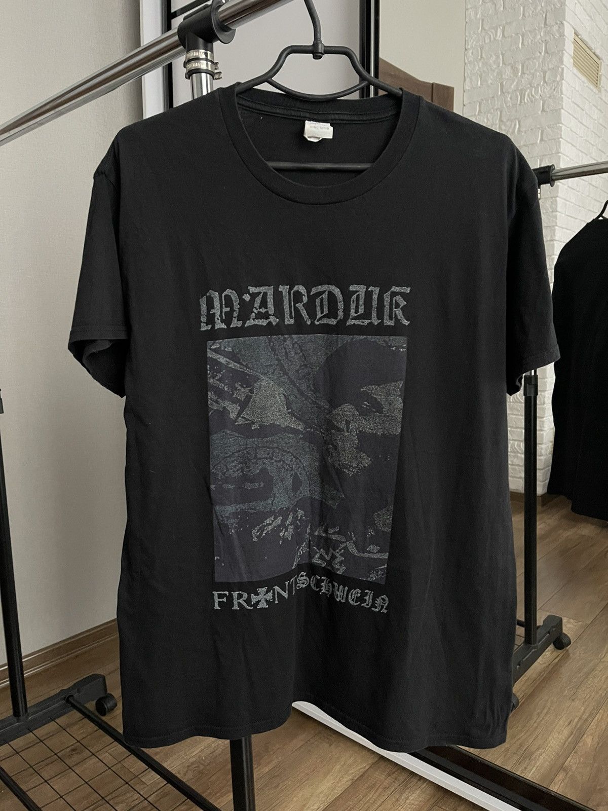 Band Tees Marduk Frontschwein Vintage Rock Band T-Shirt Tee Size US XL / EU 56 / 4 - 1 Thumbnail