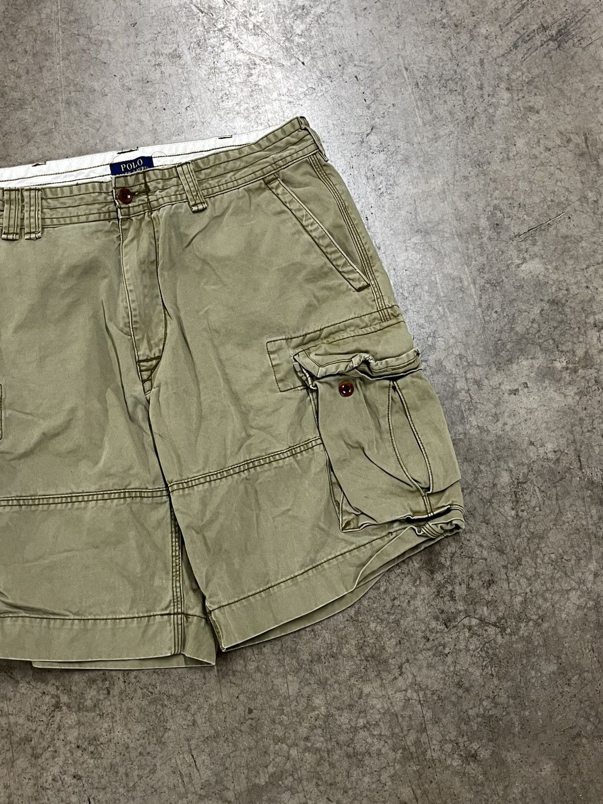 Polo Ralph Lauren × Vintage Polo Ralph Lauren vintage cargo shorts baggy skater rare Size US 36 / EU 52 - 3 Thumbnail