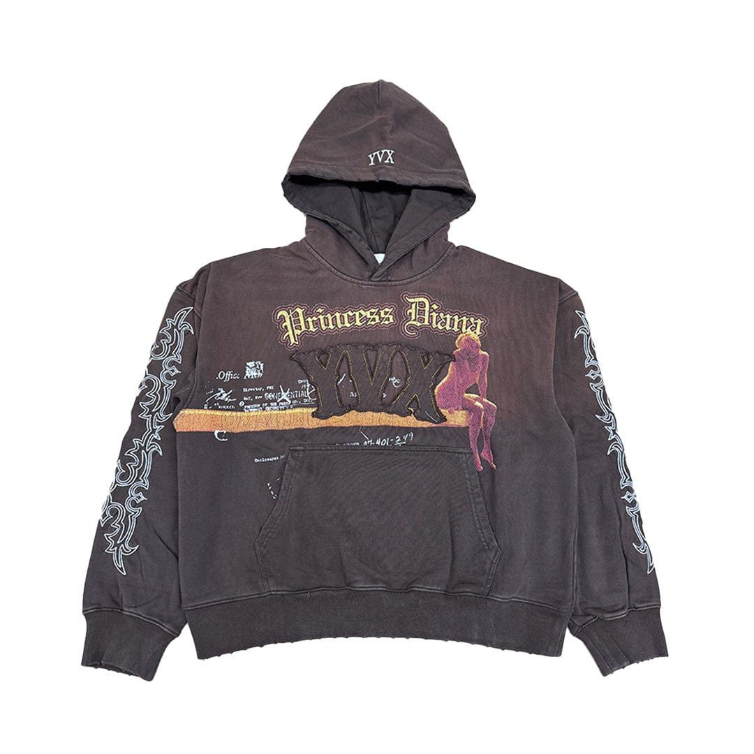 YVX YVX Princess Diana Hooded Sweatshirt Brown Size US L / EU 52-54 / 3 - 1 Thumbnail