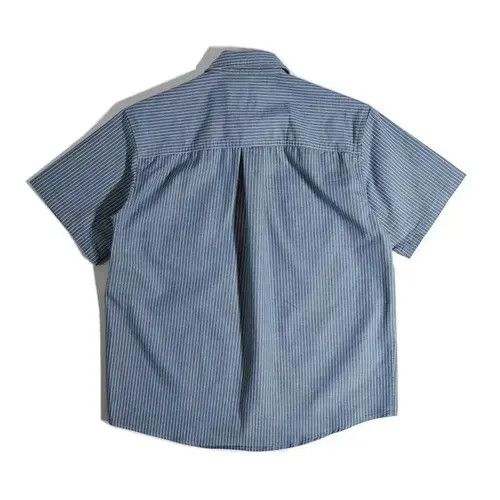 Japanese Brand Casual Stripe WorkShirt Size US L / EU 52-54 / 3 - 3 Thumbnail