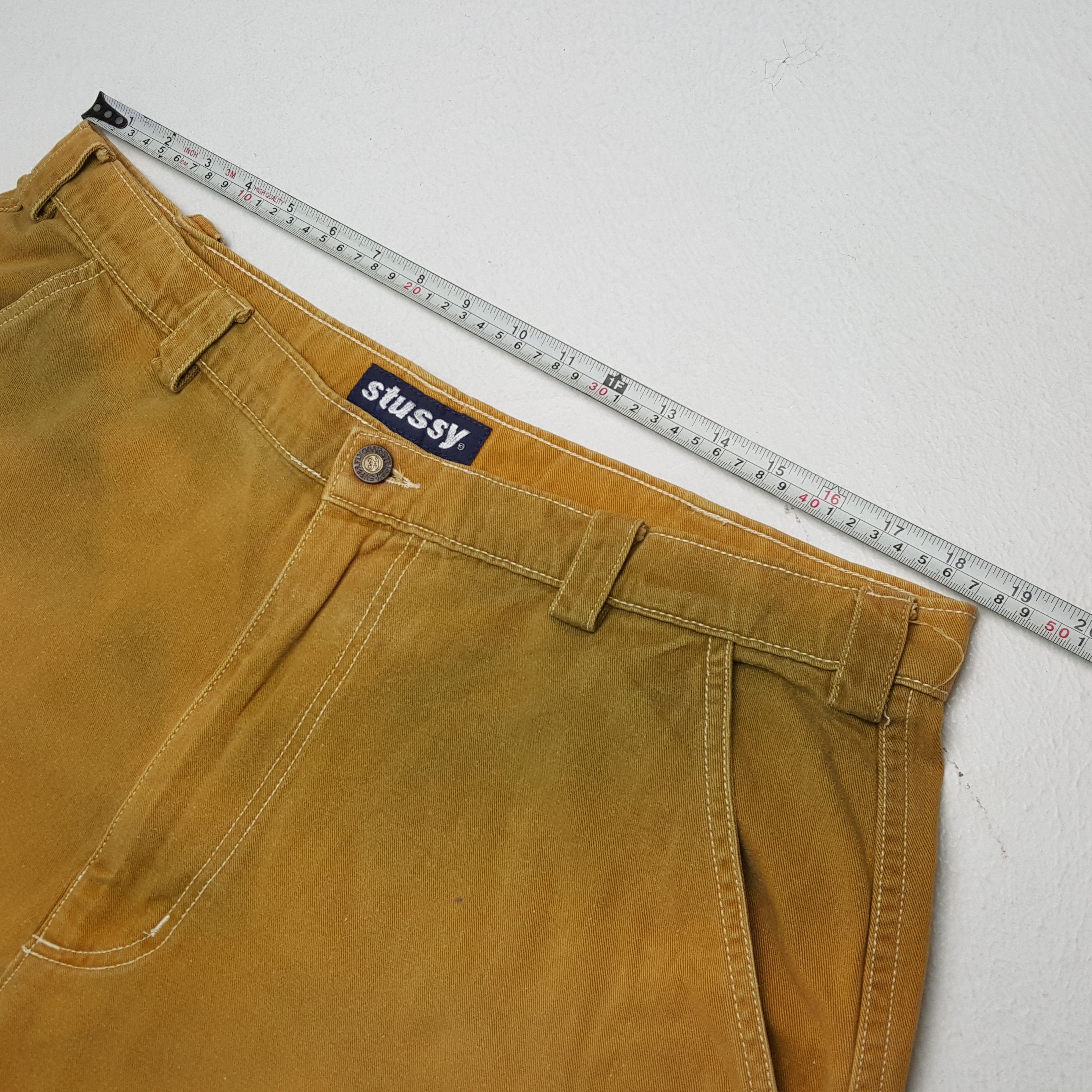 Stussy × Vintage STUSSY Streetwear Style Custom Art Short Pants Size US 37 - 5 Thumbnail