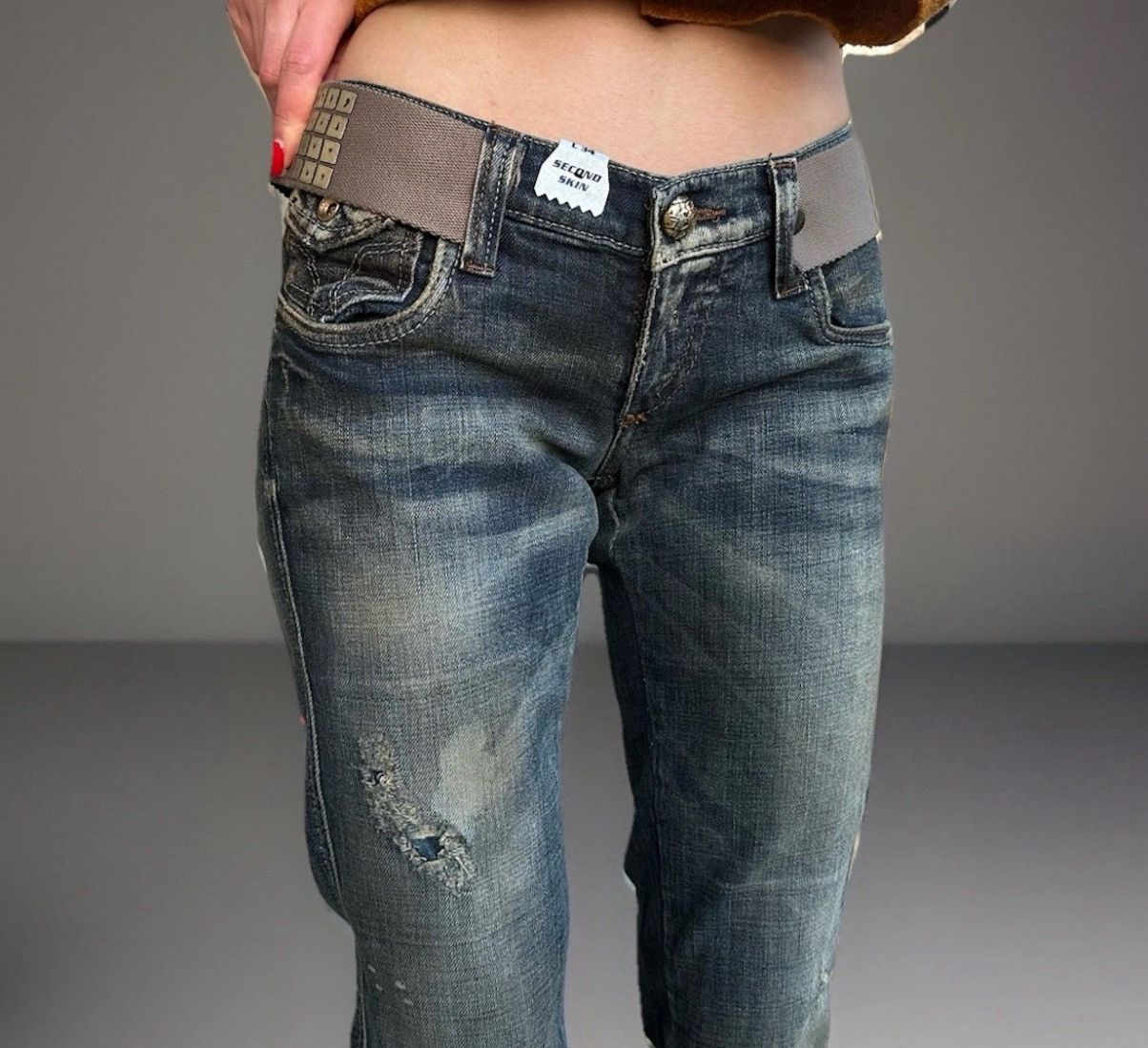 Miss Sixty NEW Vintage Miss Sixty Dirty Shock Skinny Jeans y2k Size 28 Size 28" / US 6 / IT 42 - 3 Thumbnail