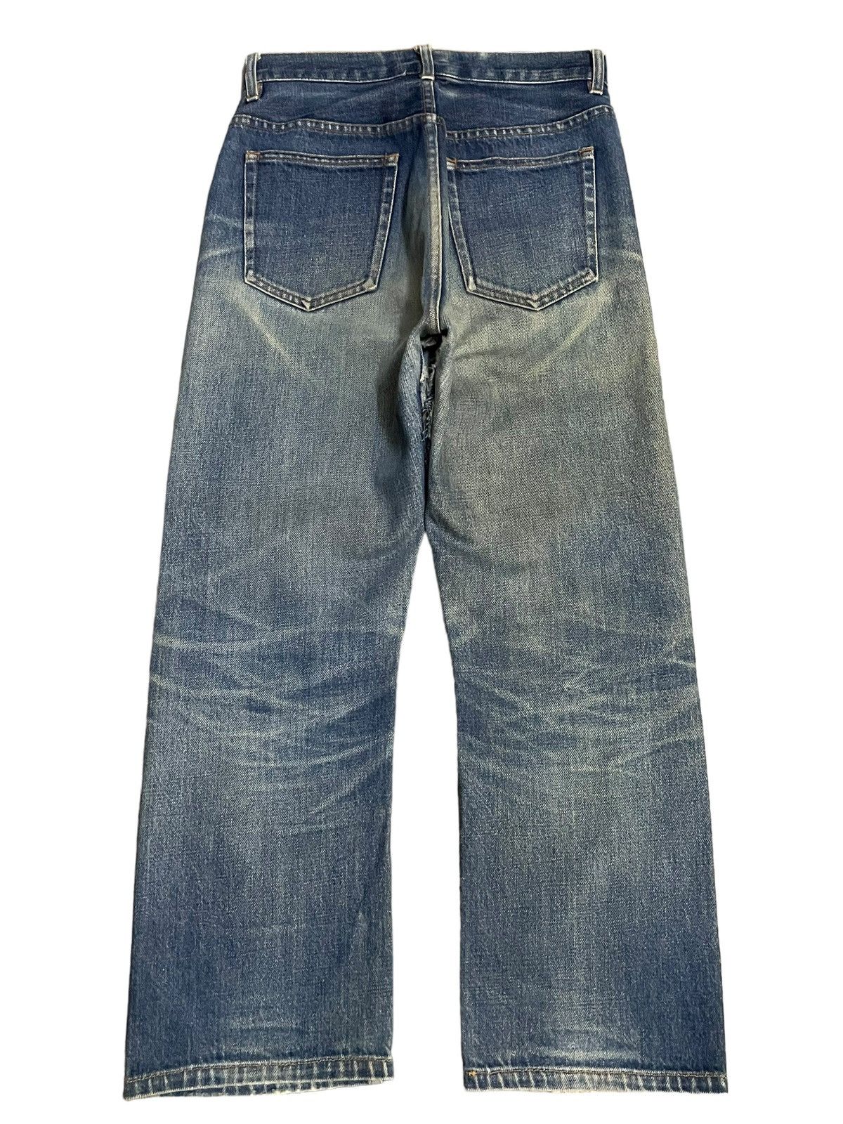 A.P.C. Vintage A.P.C Selvedge Blue Wash Loose Fit Distressed Jeans Size US 27 - 8 Thumbnail